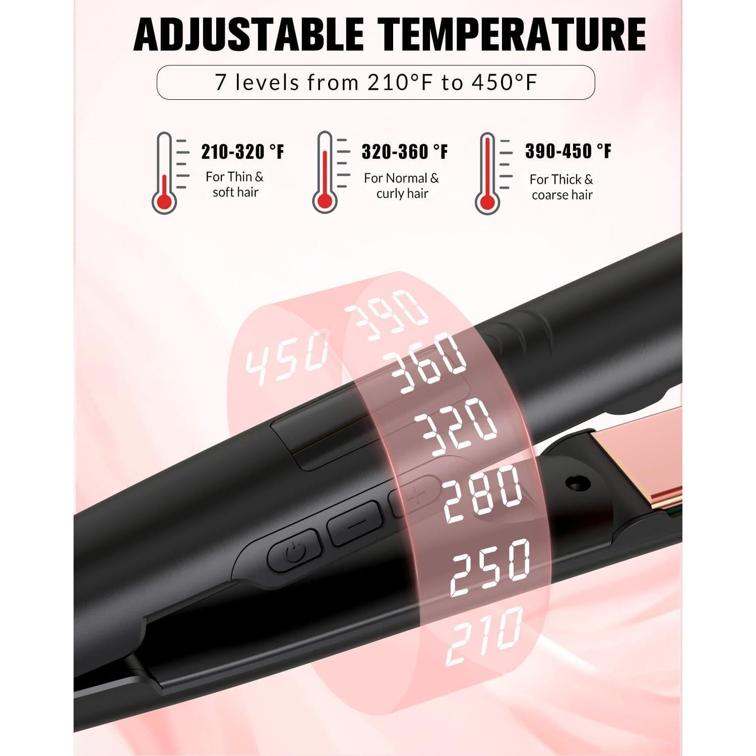 Plancha de Pelo 2 en 1 Soffiya Cerámica Calentamiento Rápido