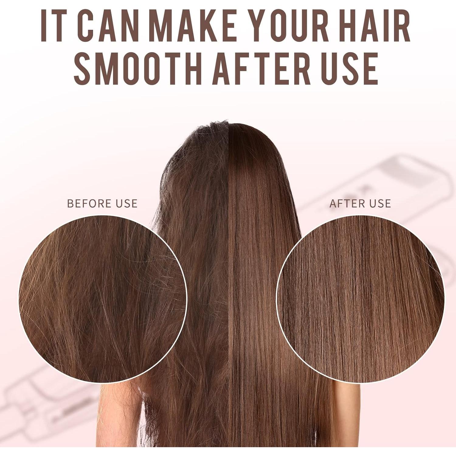 Plancha de Pelo K&K Titanio 4.4cm Ajustable 10-232°C Rosa