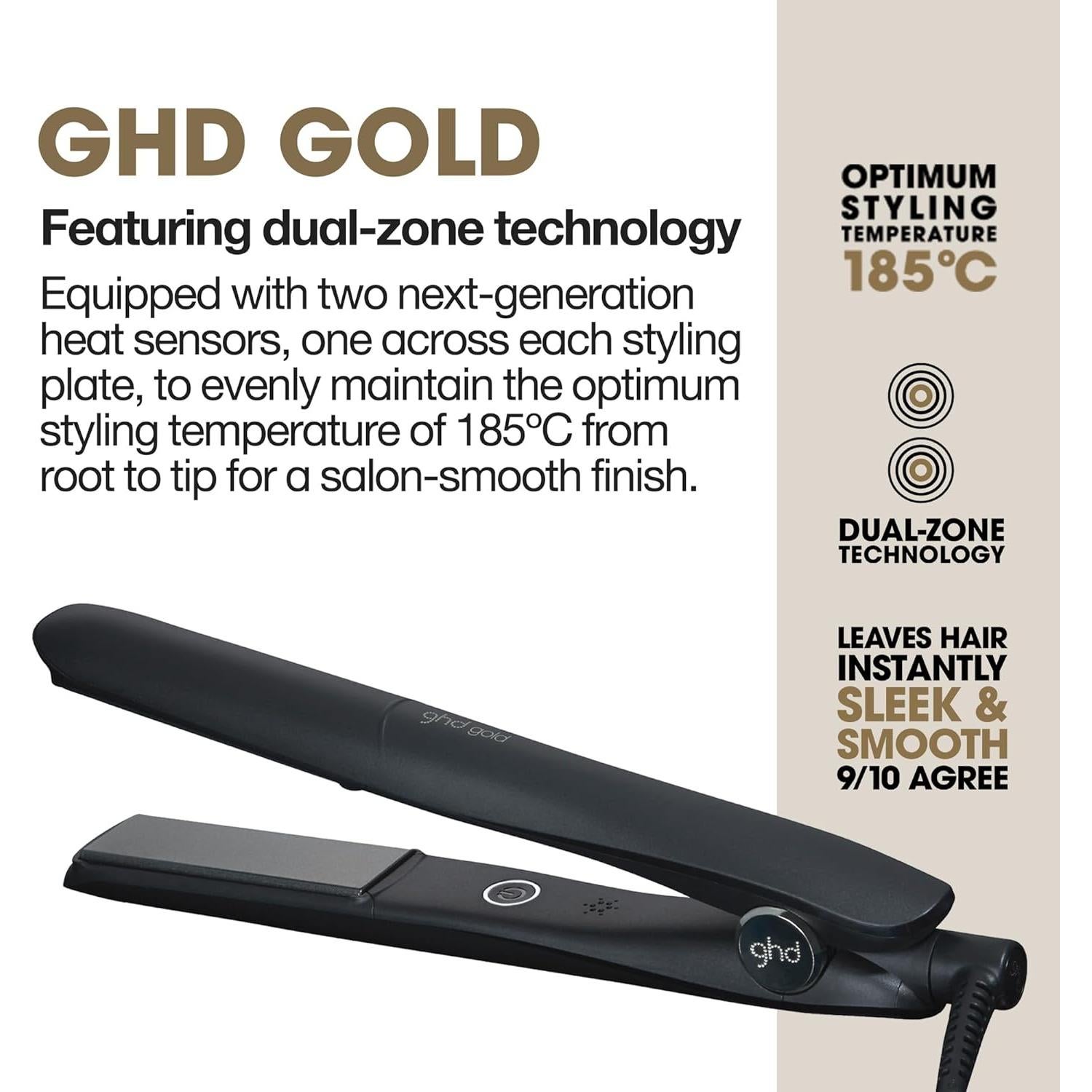 Plancha de Pelo GHD Max Styler 2" Cerámica Ancha 365°F