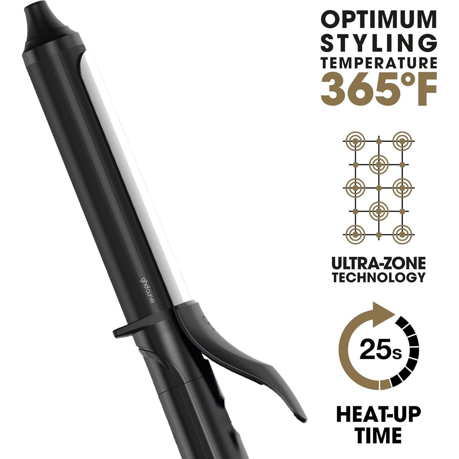 Plancha de Rizar ghd Classic Curl 1" Profesional Negro