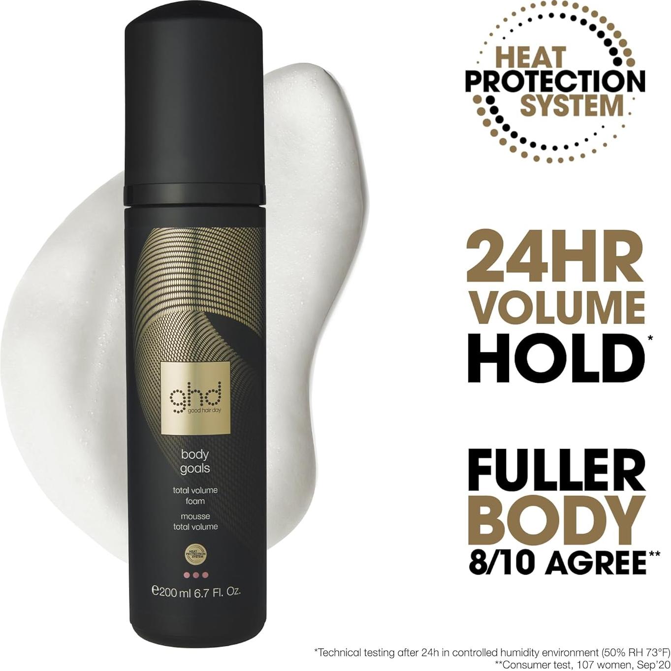 Espuma de Volumen Total ghd Body Goals 198 ml - Cabello Suave