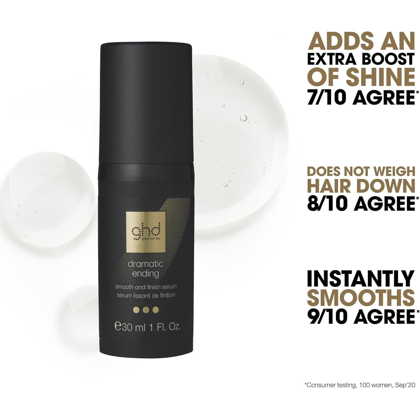 Suero Suave y Acabado Dramático ghd - 27g