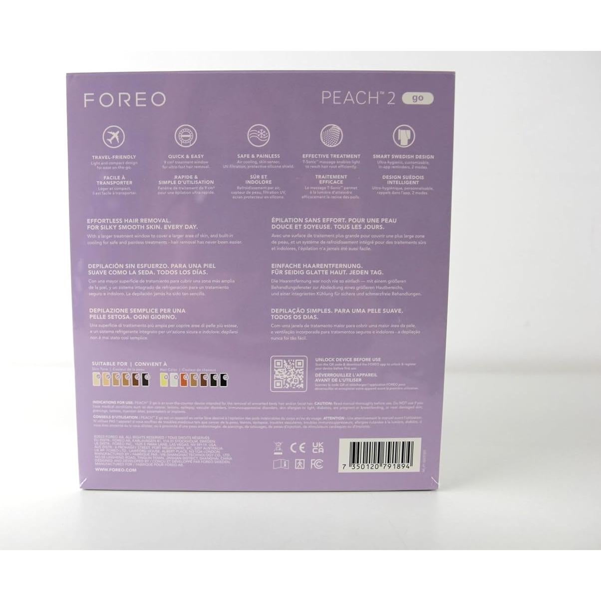 Epilador IPL FOREO DURAZNO 2 en Movimiento - Lavanda