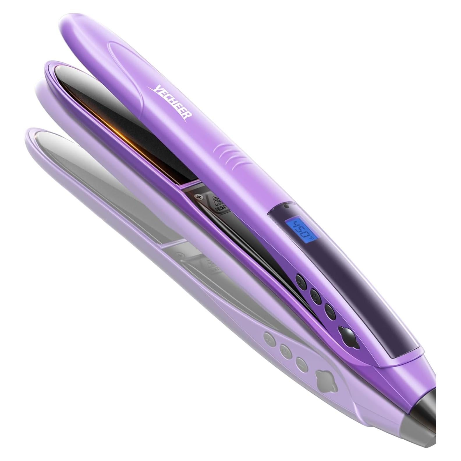 Plancha de Pelo YeCheer UV508 Cerámica 1" Doble Voltaje 10 Calor