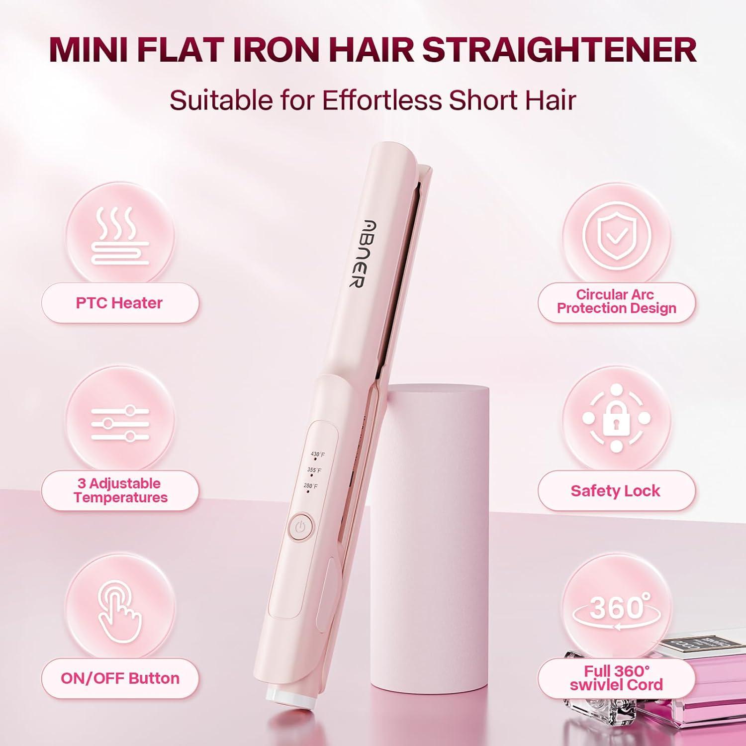 Plancha de Pelo Mini ABNER EPS903B Cerámica 0.7" Viaje