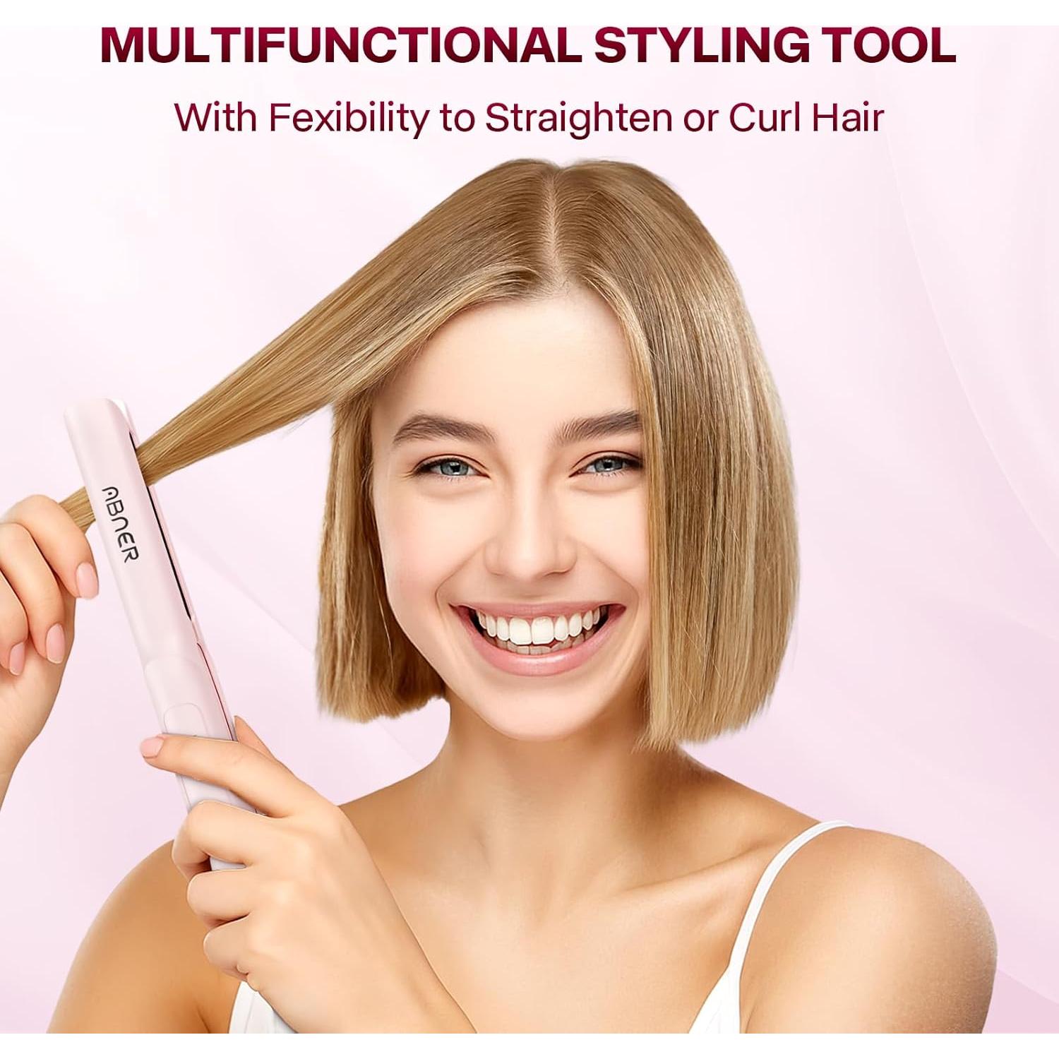 Plancha de Pelo Mini ABNER EPS903B Cerámica 0.7" Viaje