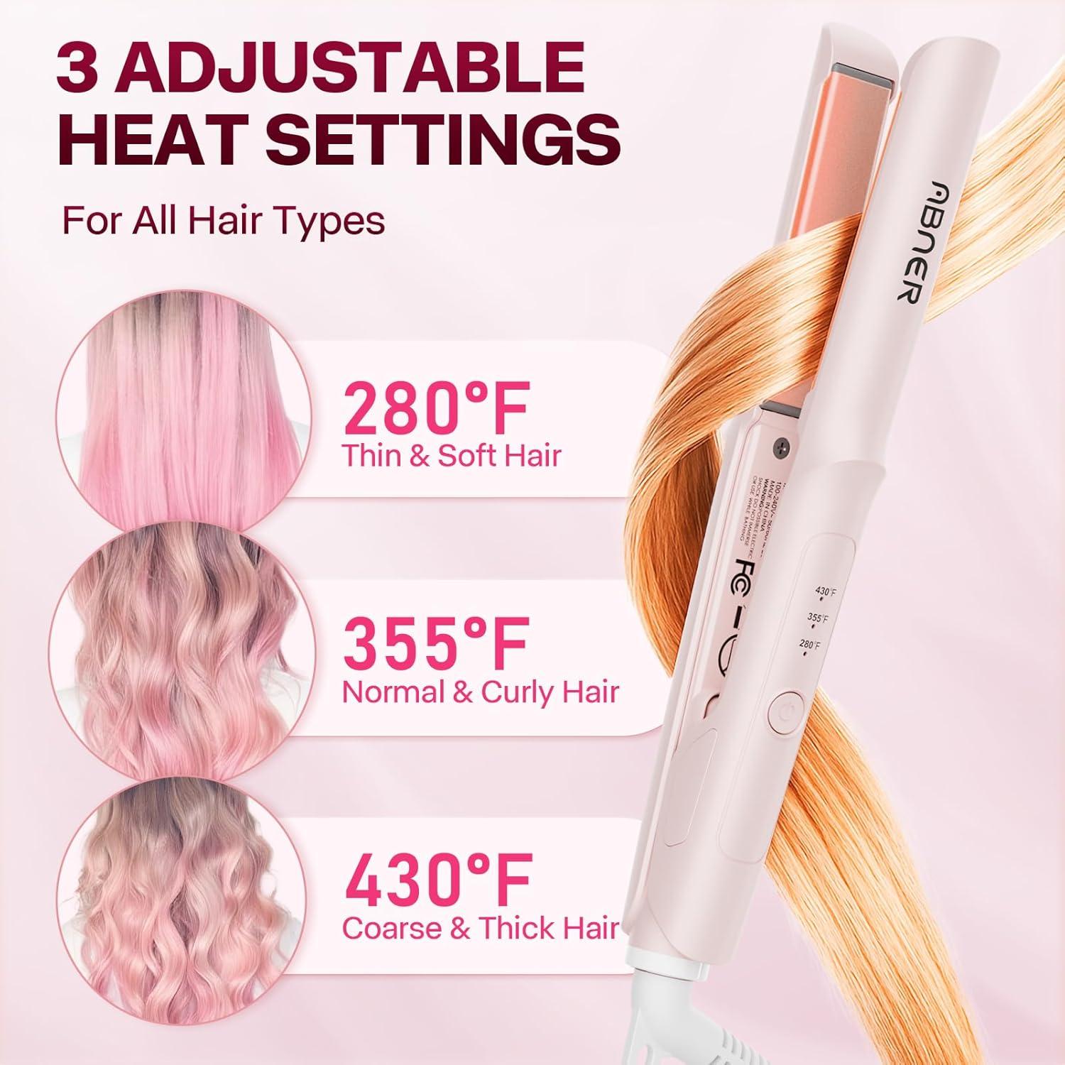 Plancha de Pelo Mini ABNER EPS903B Cerámica 0.7" Viaje