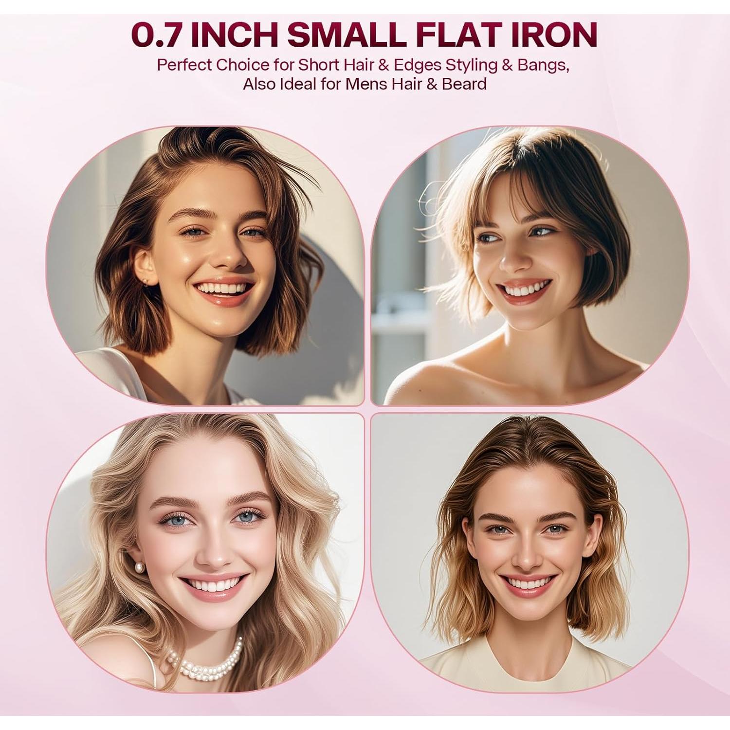 Plancha de Pelo Mini ABNER EPS903B Cerámica 0.7" Viaje