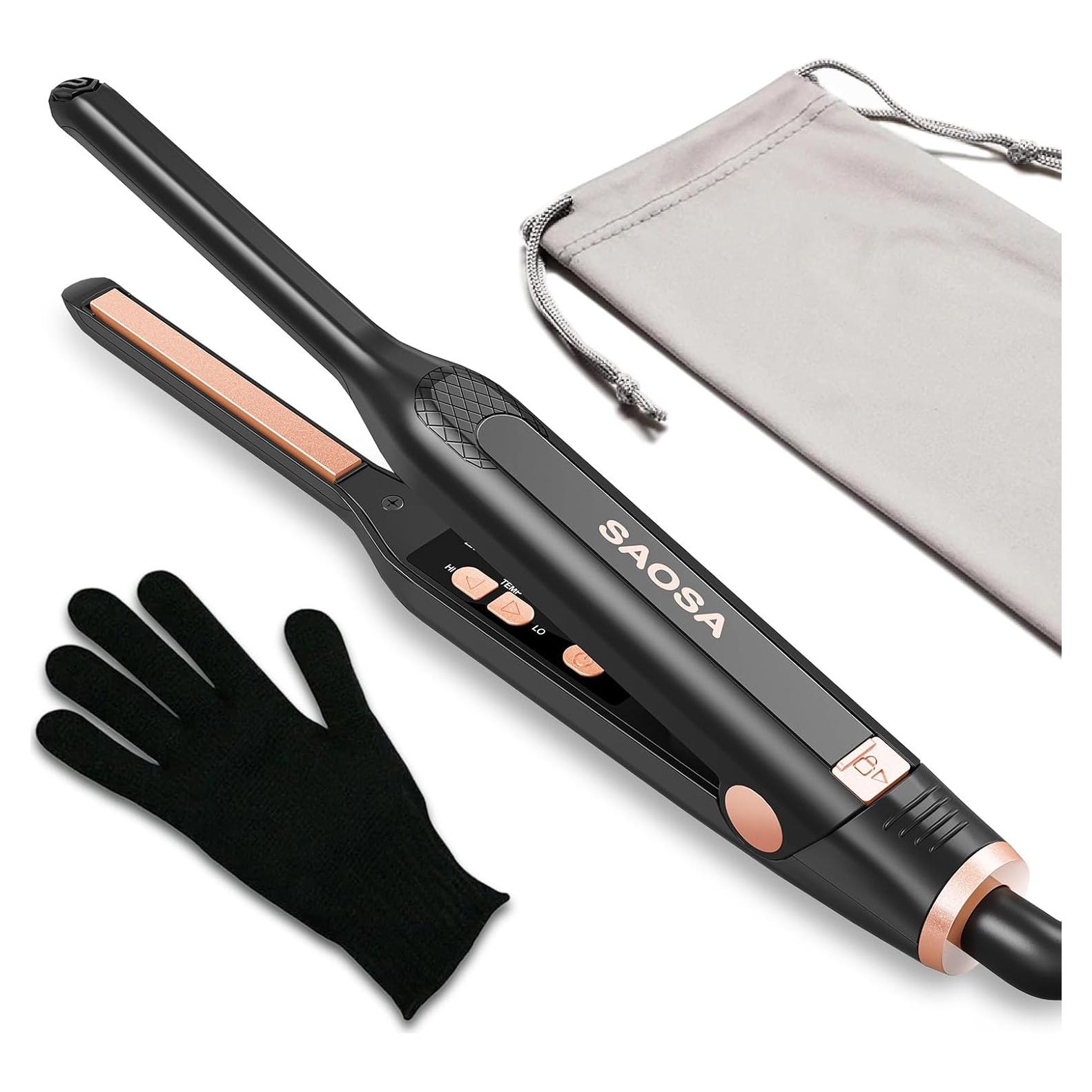 Plancha de Cabello Pequeña SAOSA HL-018 Doble Voltaje 190-430°C