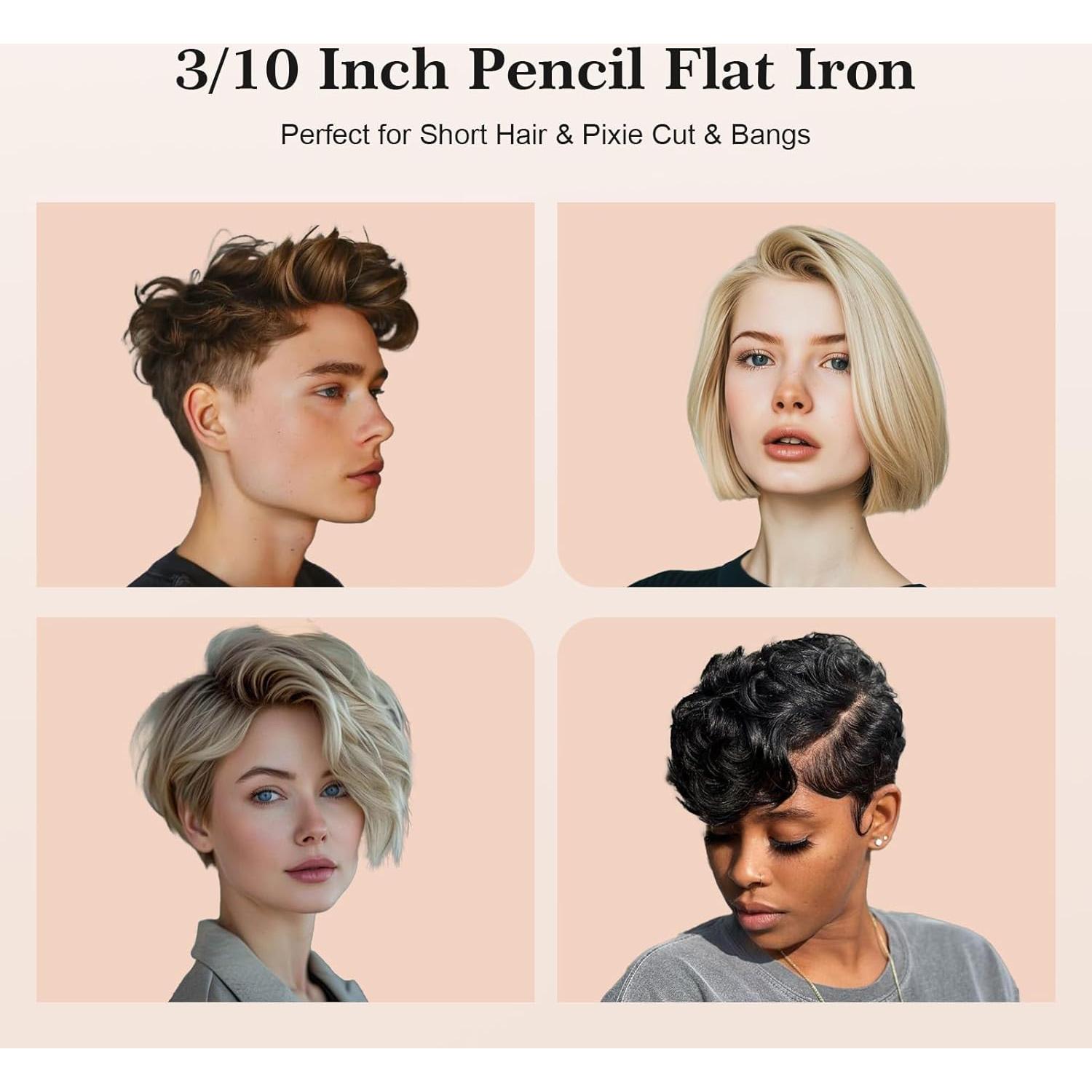 Plancha de Cabello Pequeña SAOSA HL-018 Doble Voltaje 190-430°C