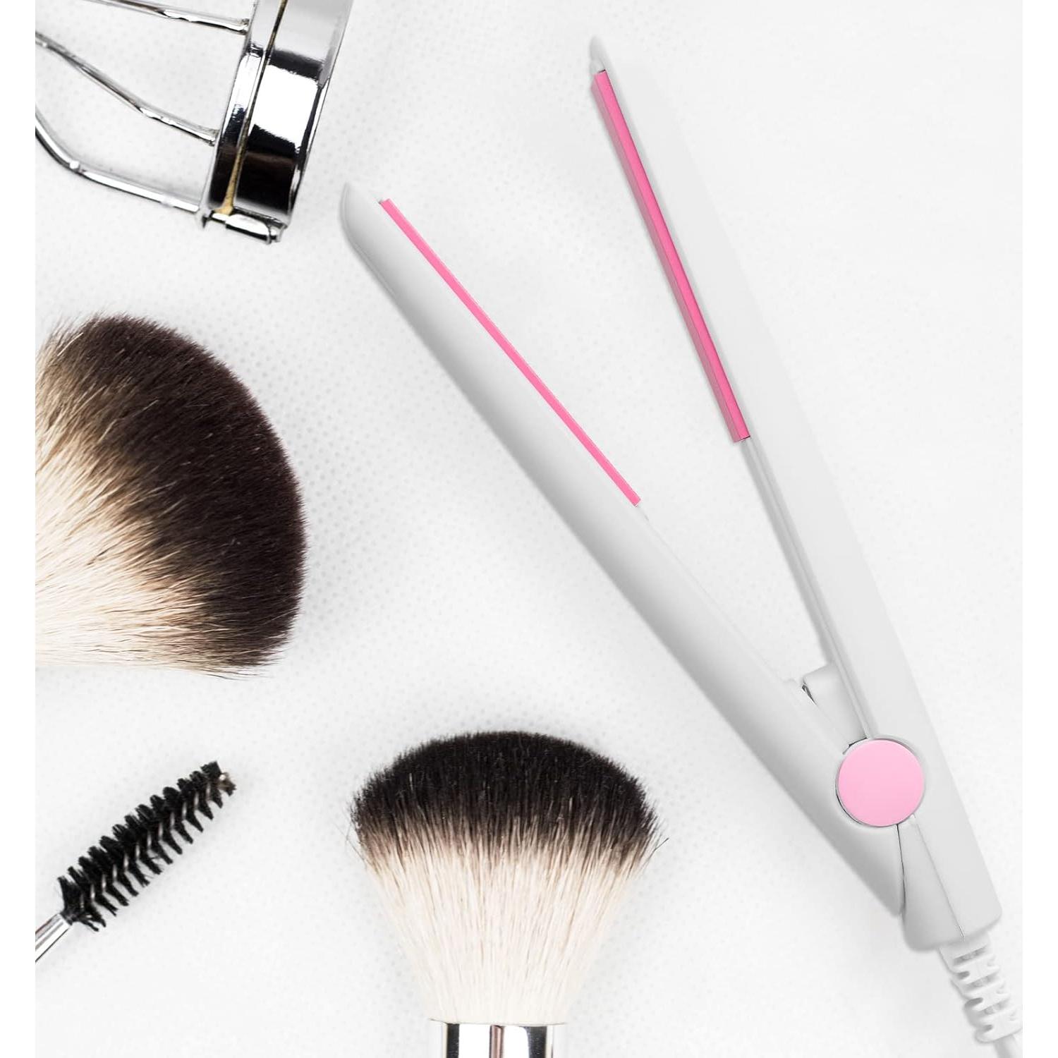 Plancha de Pelo Mini 2 en 1 Cerámica Turmalina 370°C Blanca