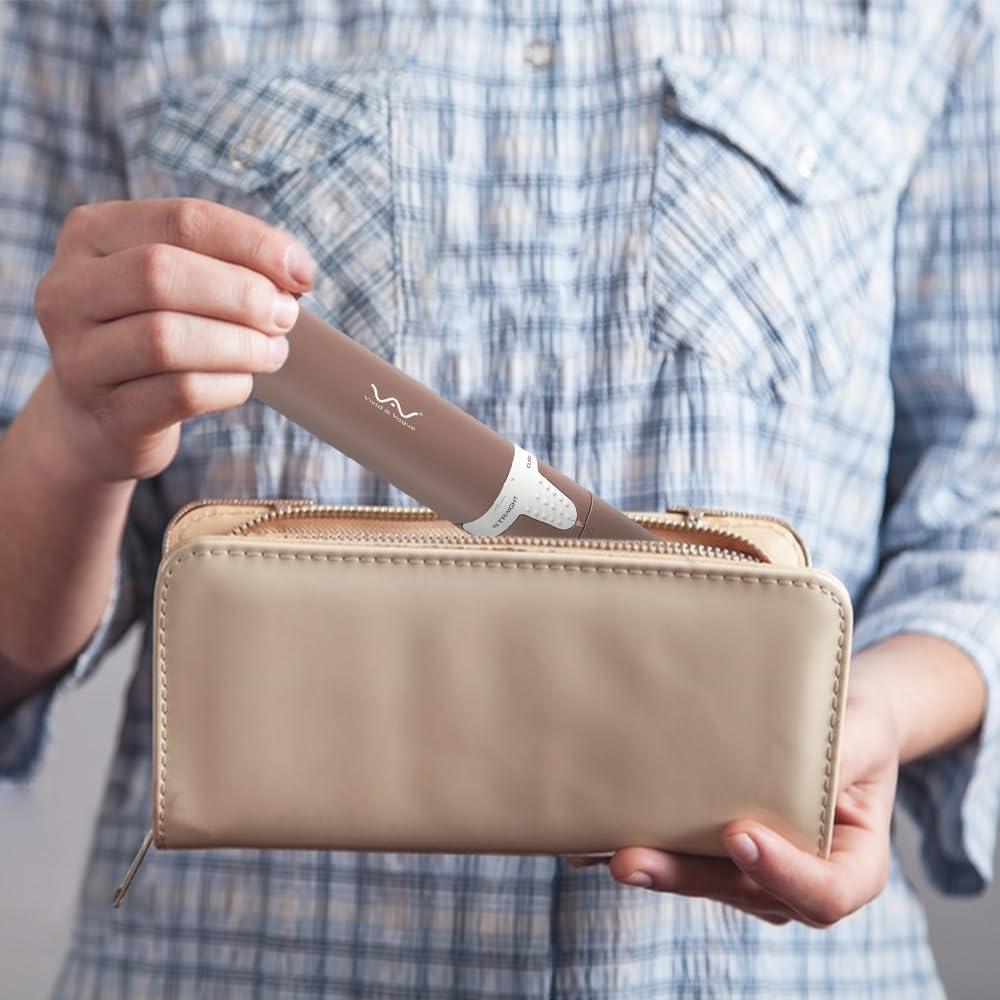 Mini Plancha 2 en 1 VAV Cerámica 1" Alisadora y Rizador