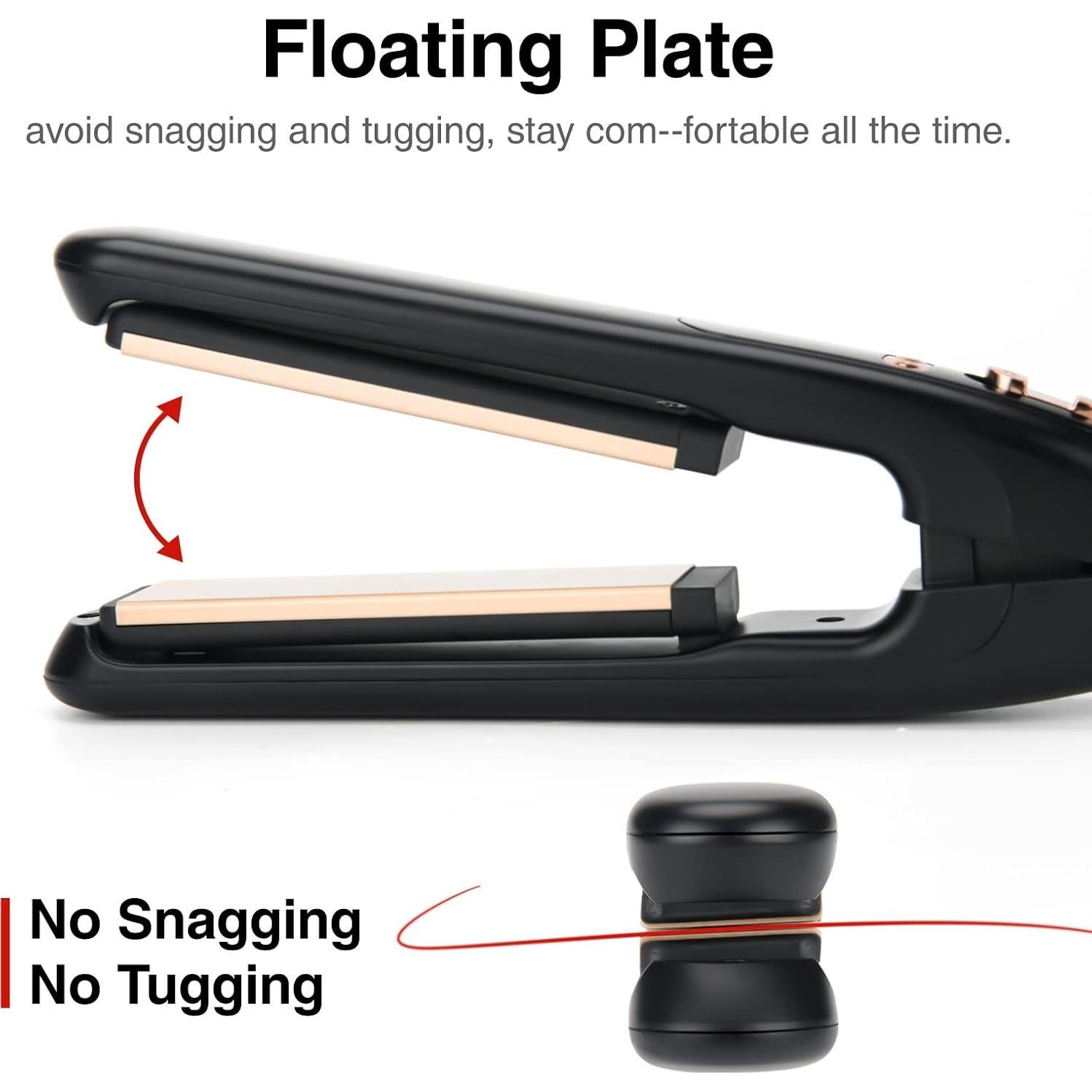 Plancha de Pelo Portátil PRITECH 1'' 13 Temperaturas 99-232°C