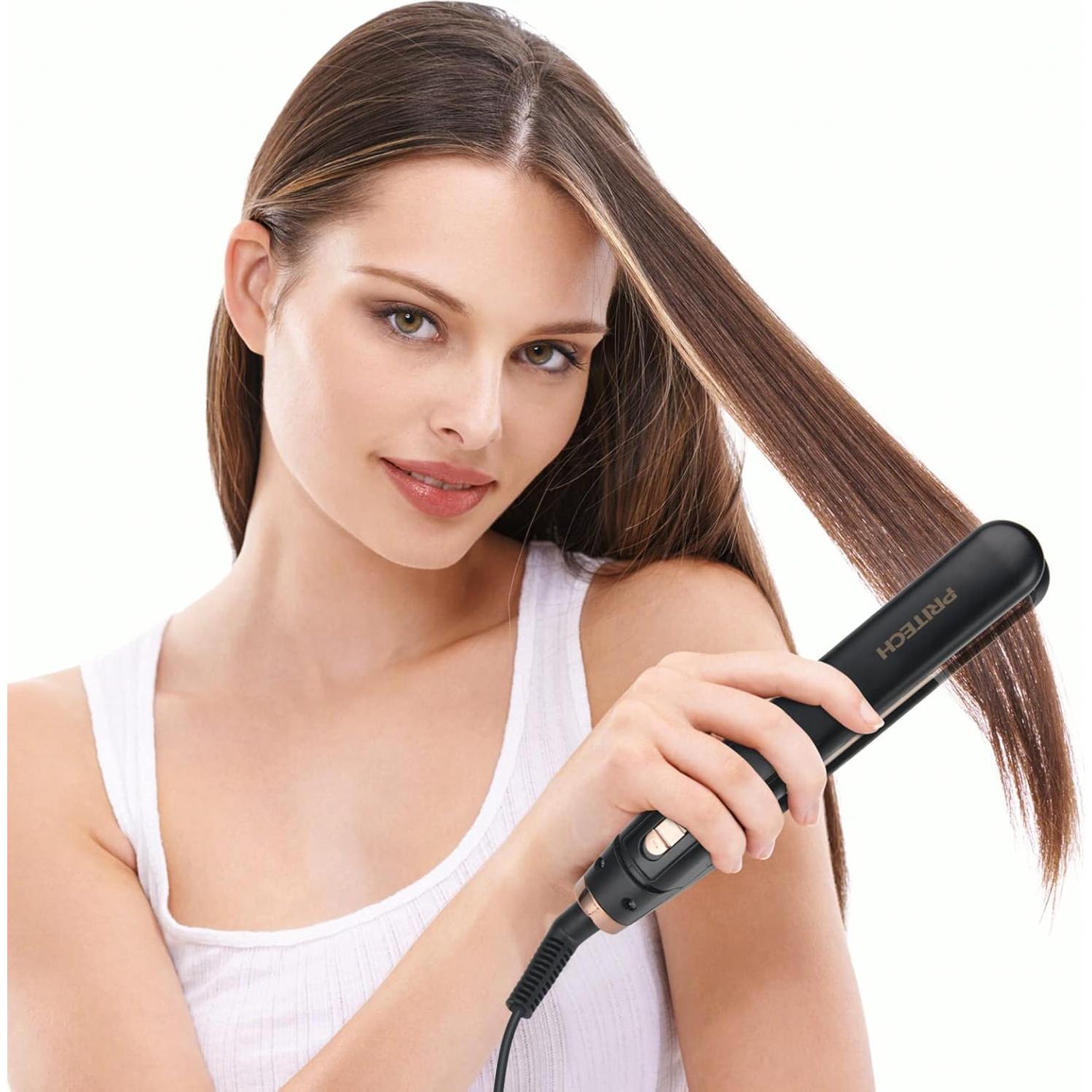 Plancha de Pelo Portátil PRITECH 1'' 13 Temperaturas 99-232°C