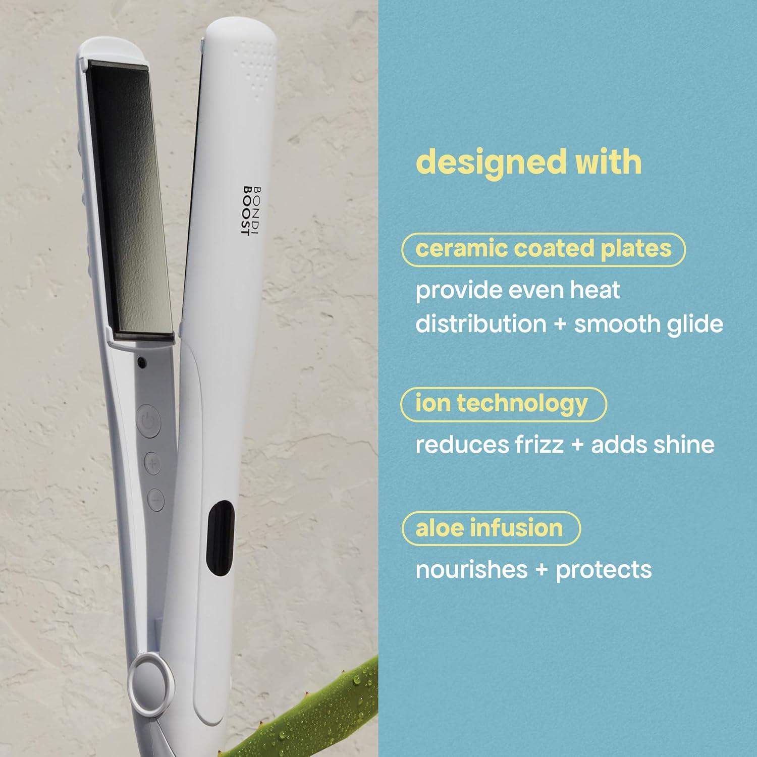 Plancha de Cabello BONDIBOOST 1" con Platos de Aloe