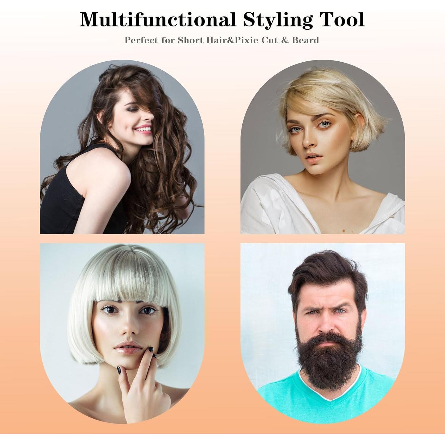 Plancha de Cabello Ficzcfy 0.76 cm Mini para Cabello Corto