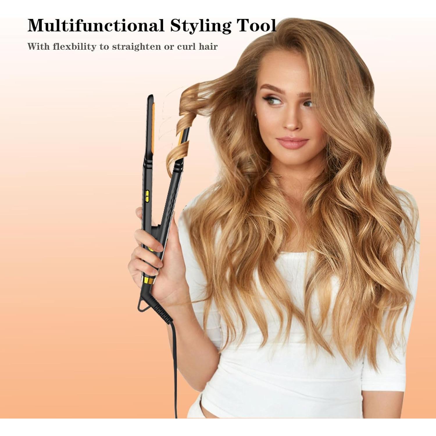 Plancha de Cabello Ficzcfy 0.76 cm Mini para Cabello Corto