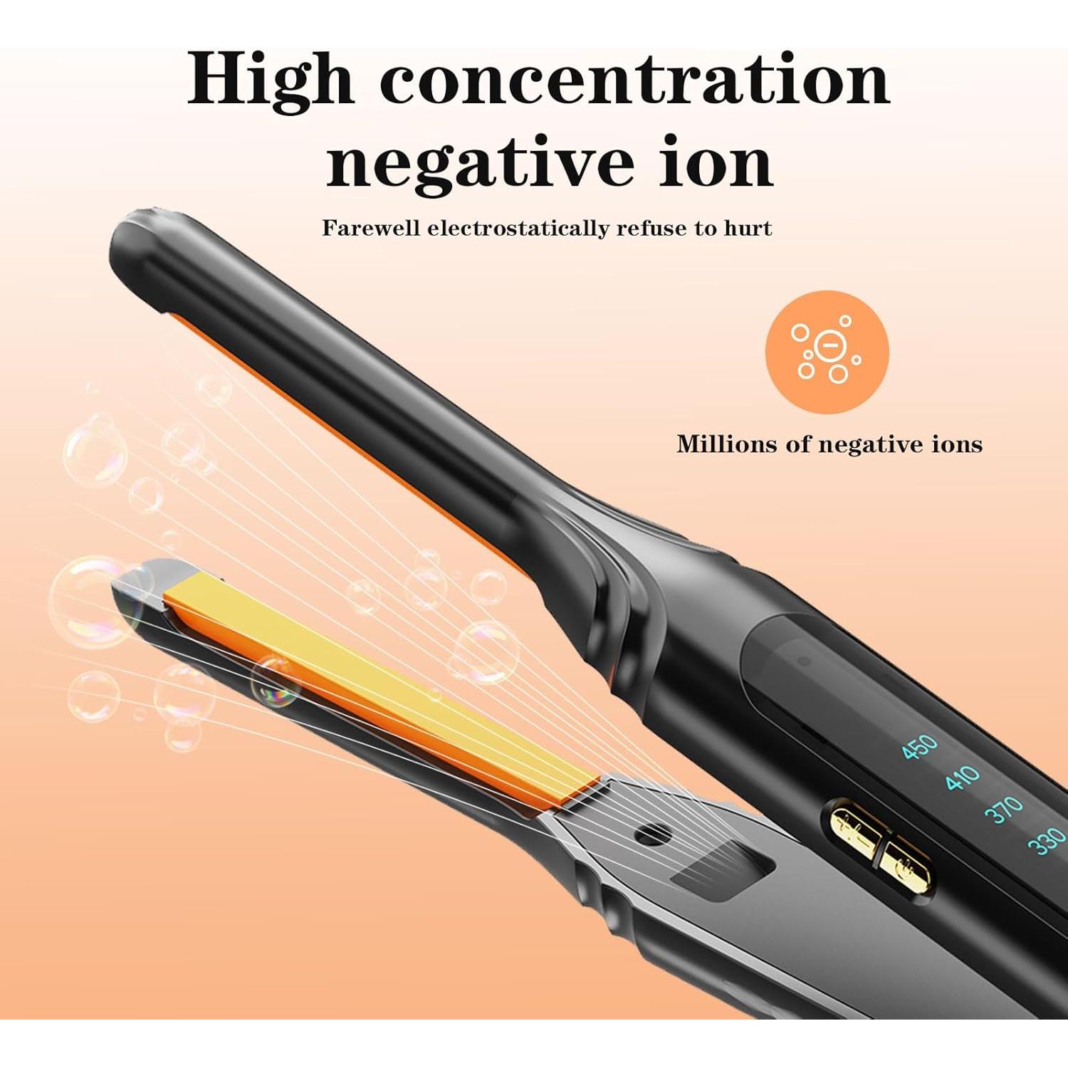 Plancha de Cabello Ficzcfy 0.76 cm Mini para Cabello Corto