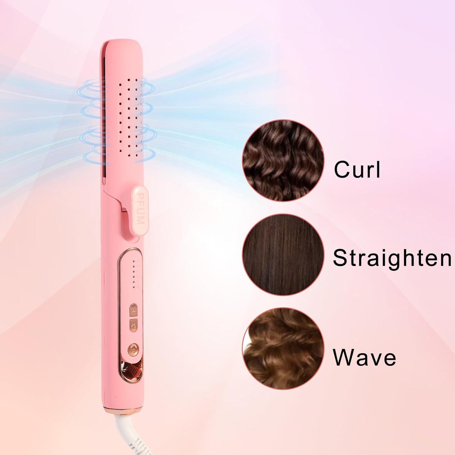 Plancha y Rizadora de Cabello PFUM A319 2 en 1 con 360° Airflow