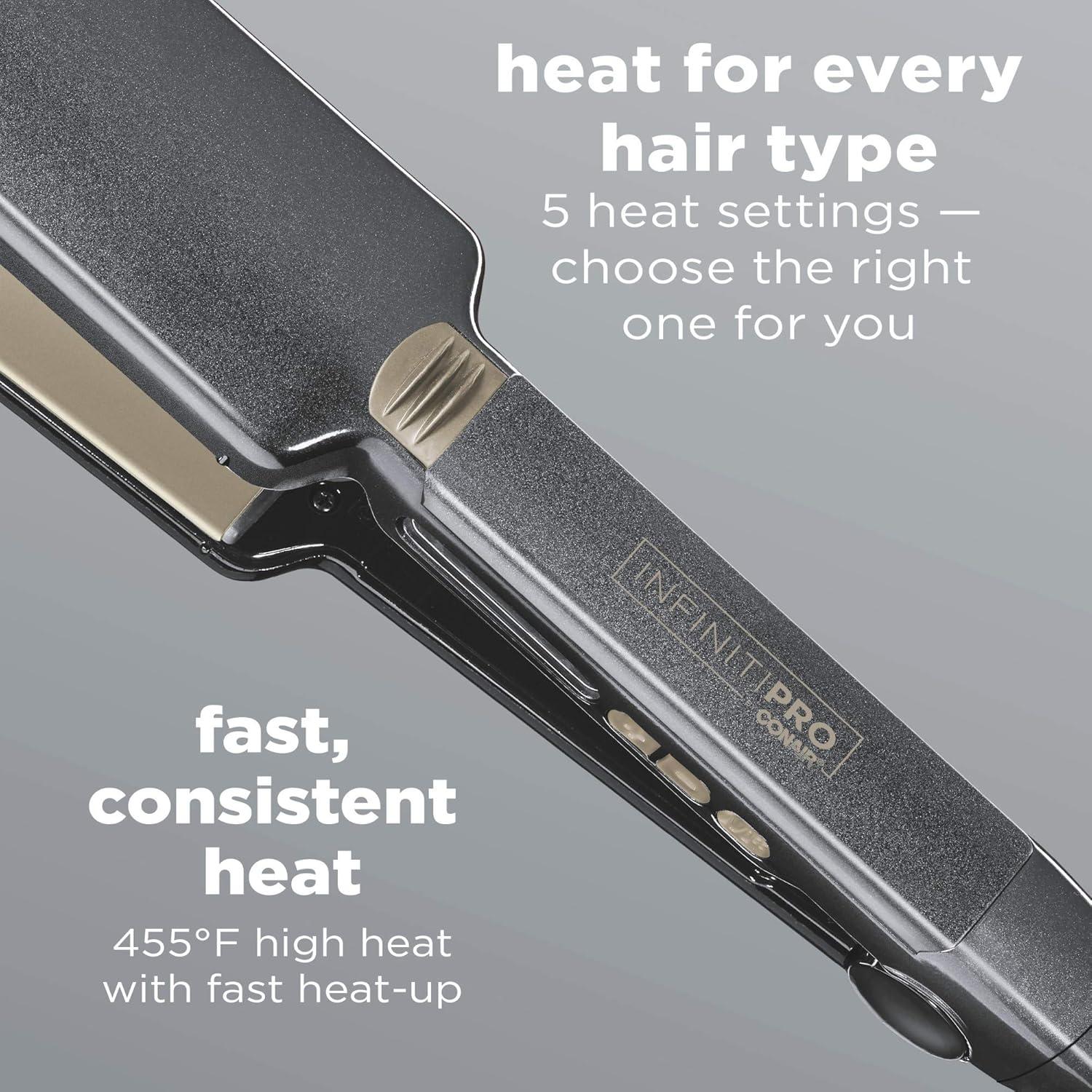 Plancha de Cabello Cerámica Tourmalina Conair 2" Gris Metálico