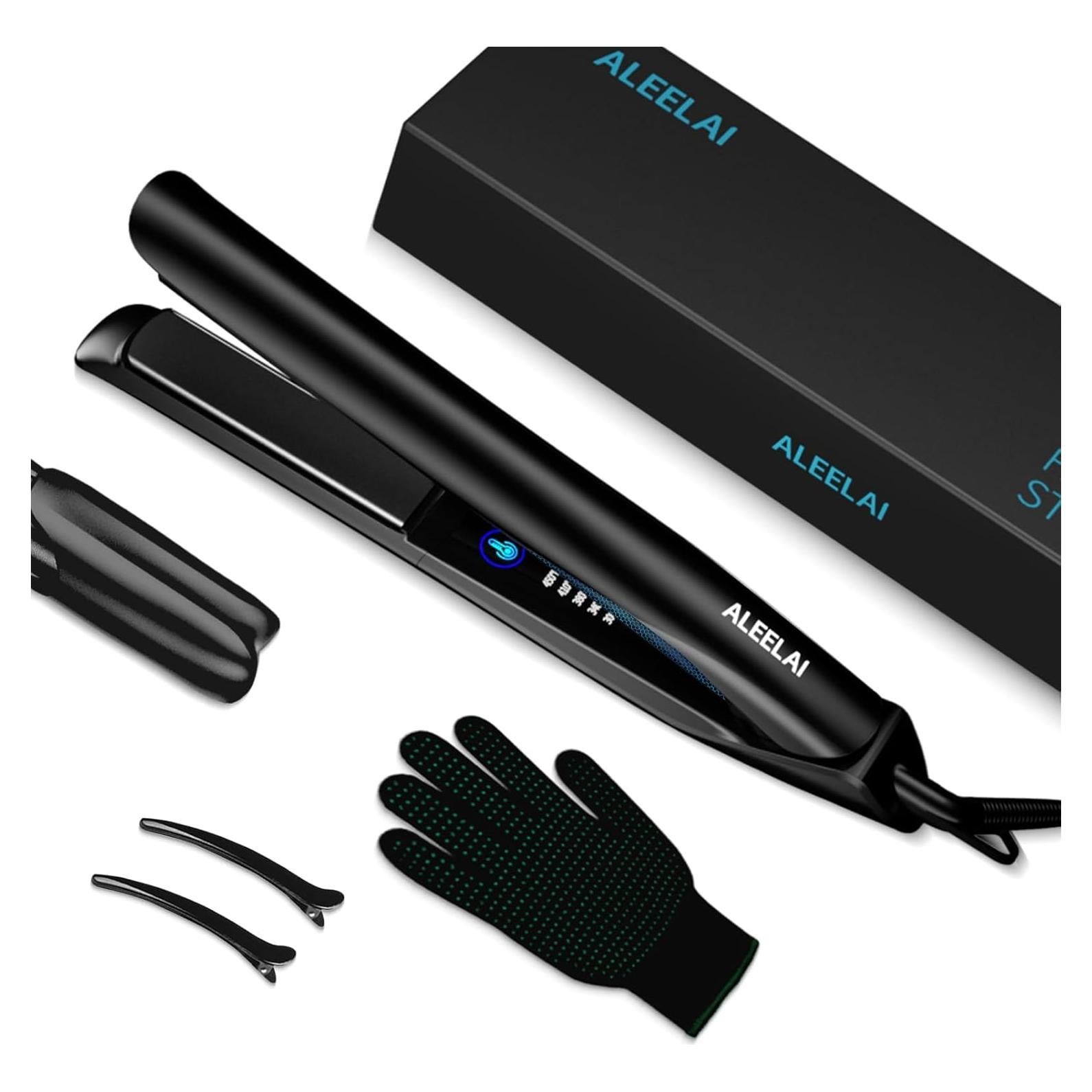 Plancha de Cabello 2 en 1 ALEELAI con Placas Flotantes 3D