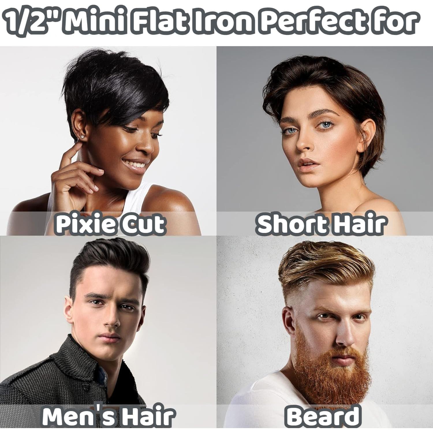 Mini Plancha de Cabello LEMATEEK 0.5" Cerámica Ajustable