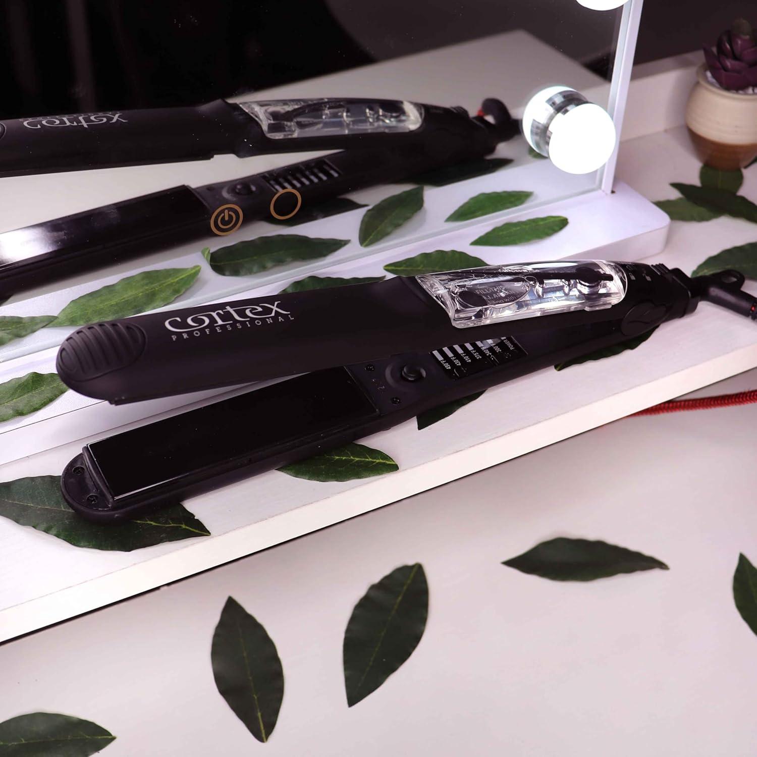 Plancha de Pelo Vapor Ceramic Premium Infusión de Argan 32mm