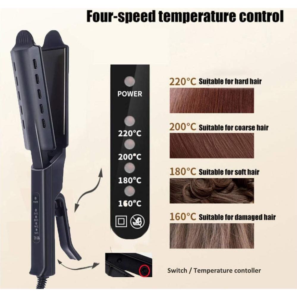 Plancha de Cabello Iónica Cerámica Turmalina FOXSMZZ 28x4.5cm