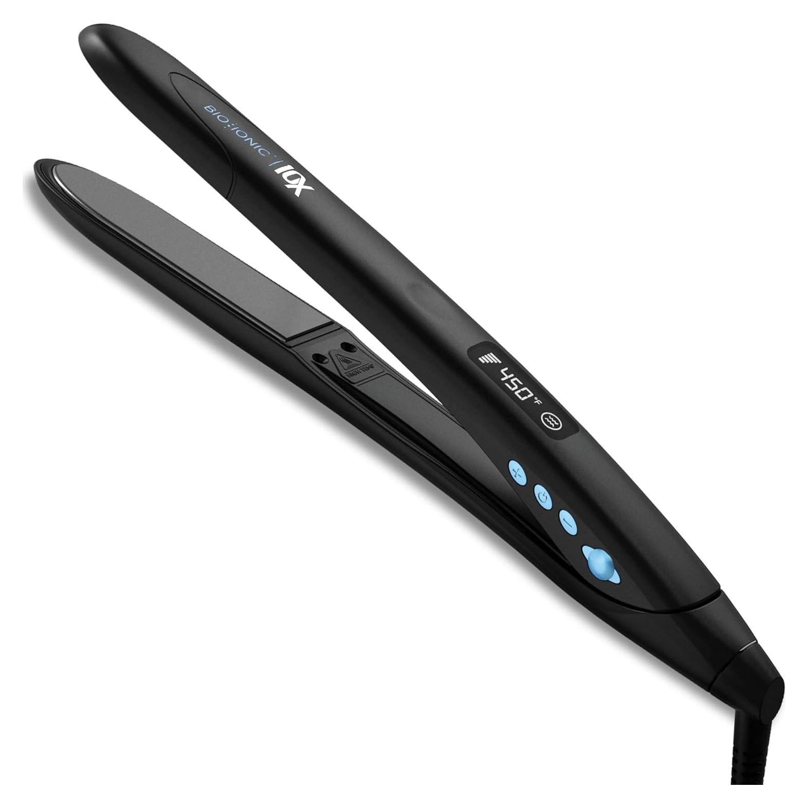 Plancha de Pelo Bio Ionic 10X 1" con Placas Vibrantes