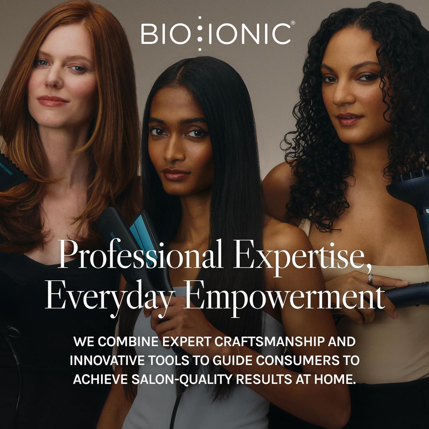 Plancha de Pelo Bio Ionic 10X 1" con Placas Vibrantes