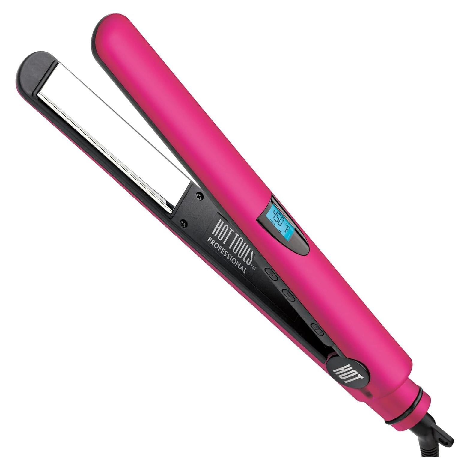 Plancha de Cabello Digital Titanio Hot Tools 2.54 cm 232°C