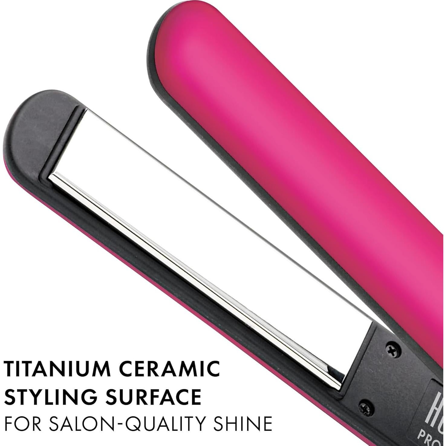 Plancha de Cabello Digital Titanio Hot Tools 2.54 cm 232°C