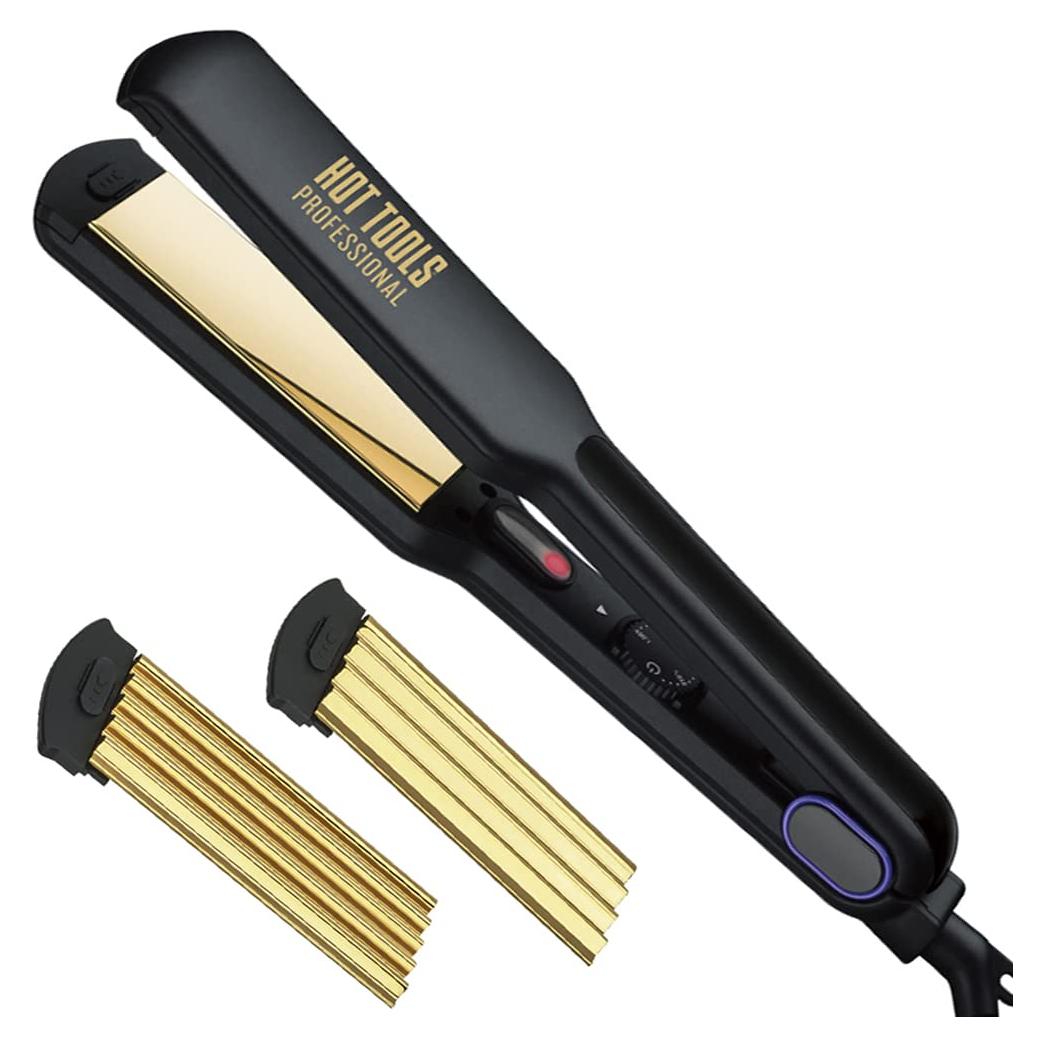 Plancha 3-en-1 Hot Tools Professional 24K Gold 1.5"