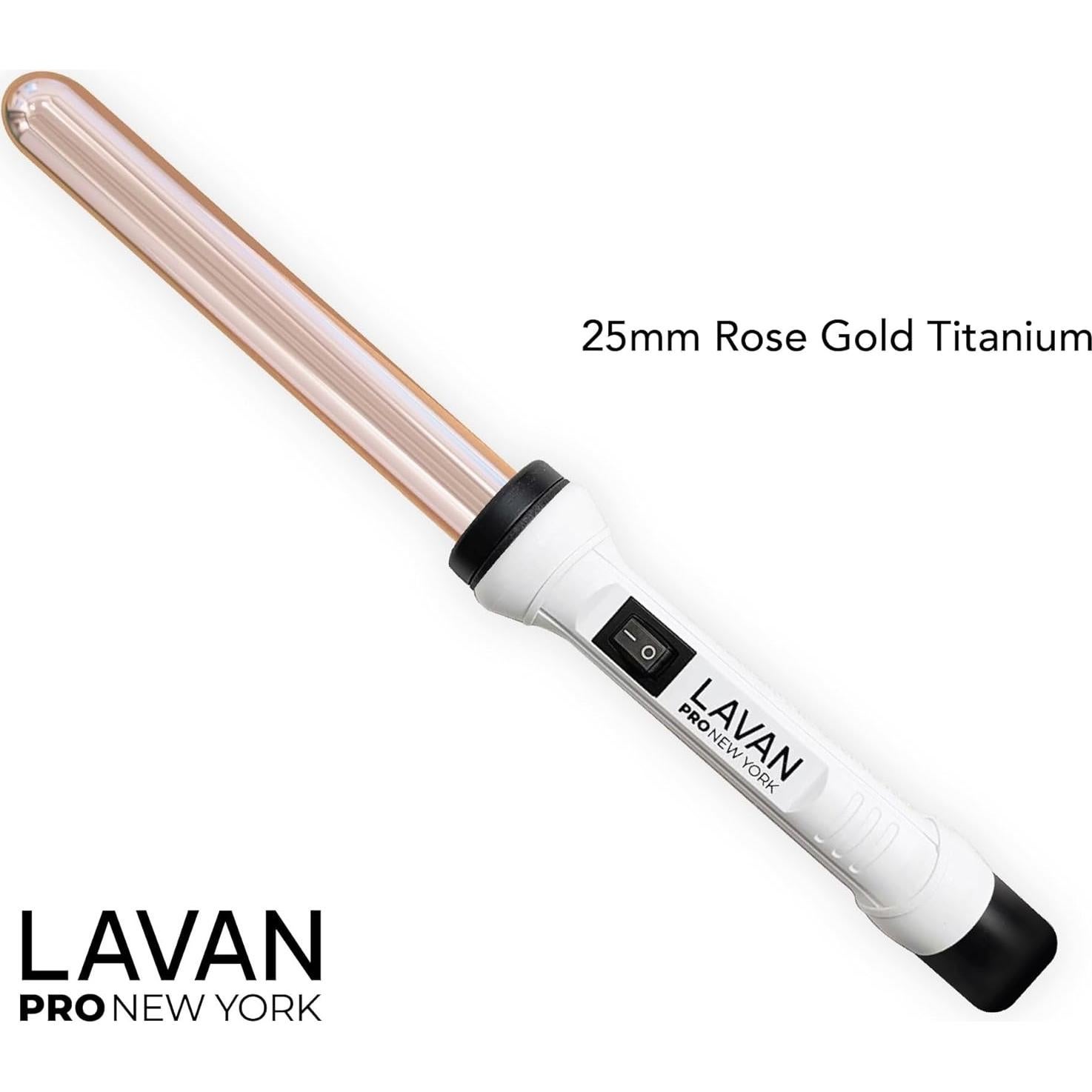 Varita de Rizar Cerámica Titanio 25mm Dorado - Profesional