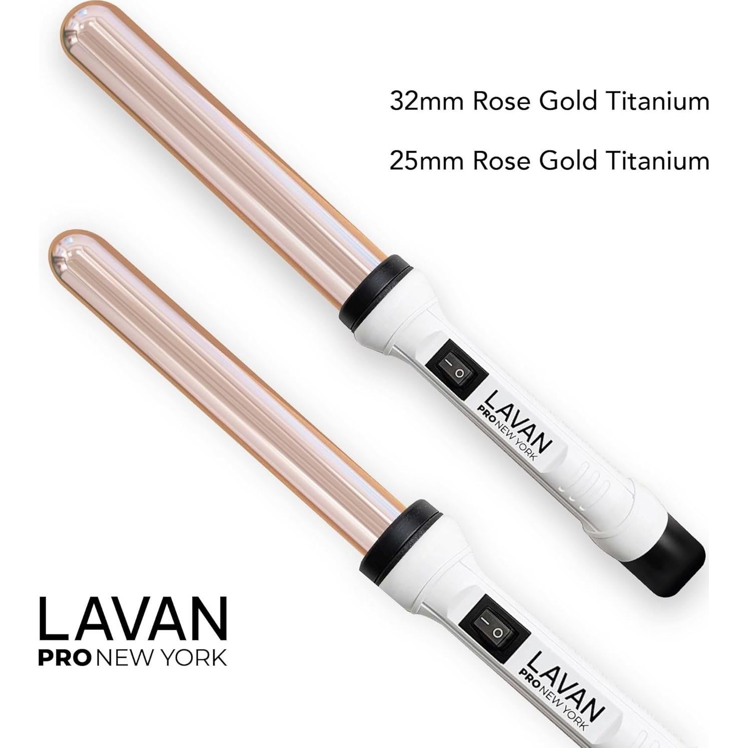 Varita de Rizar Cerámica Titanio 25mm Dorado - Profesional