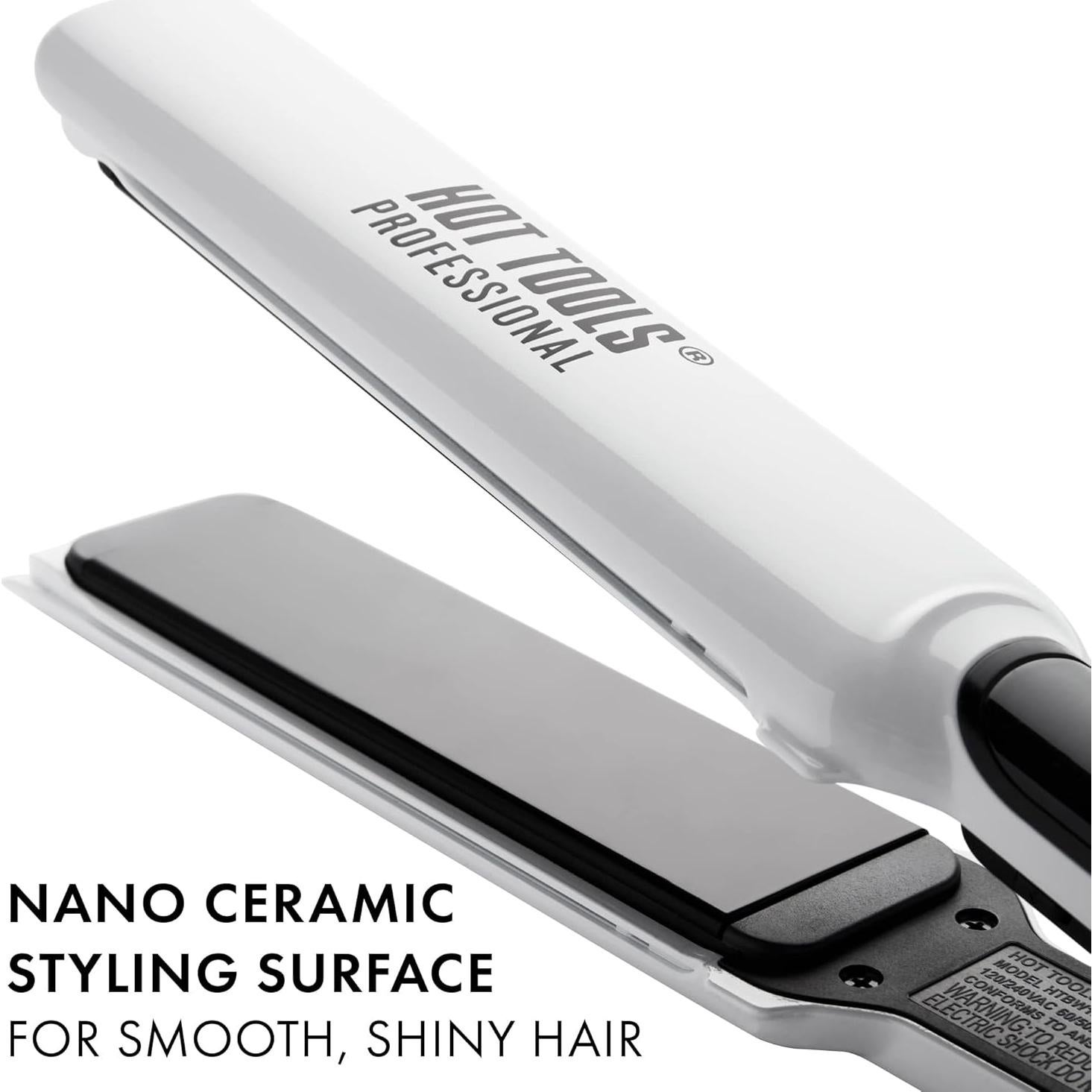 Plancha de Pelo Nano Cerámica Hot Tools Pro 1.5" - 232°C