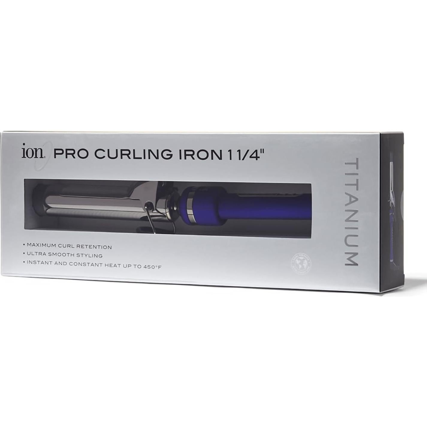 Plancha de Rizar ION de Titanio Pro 3.2 cm, Calor 232°C