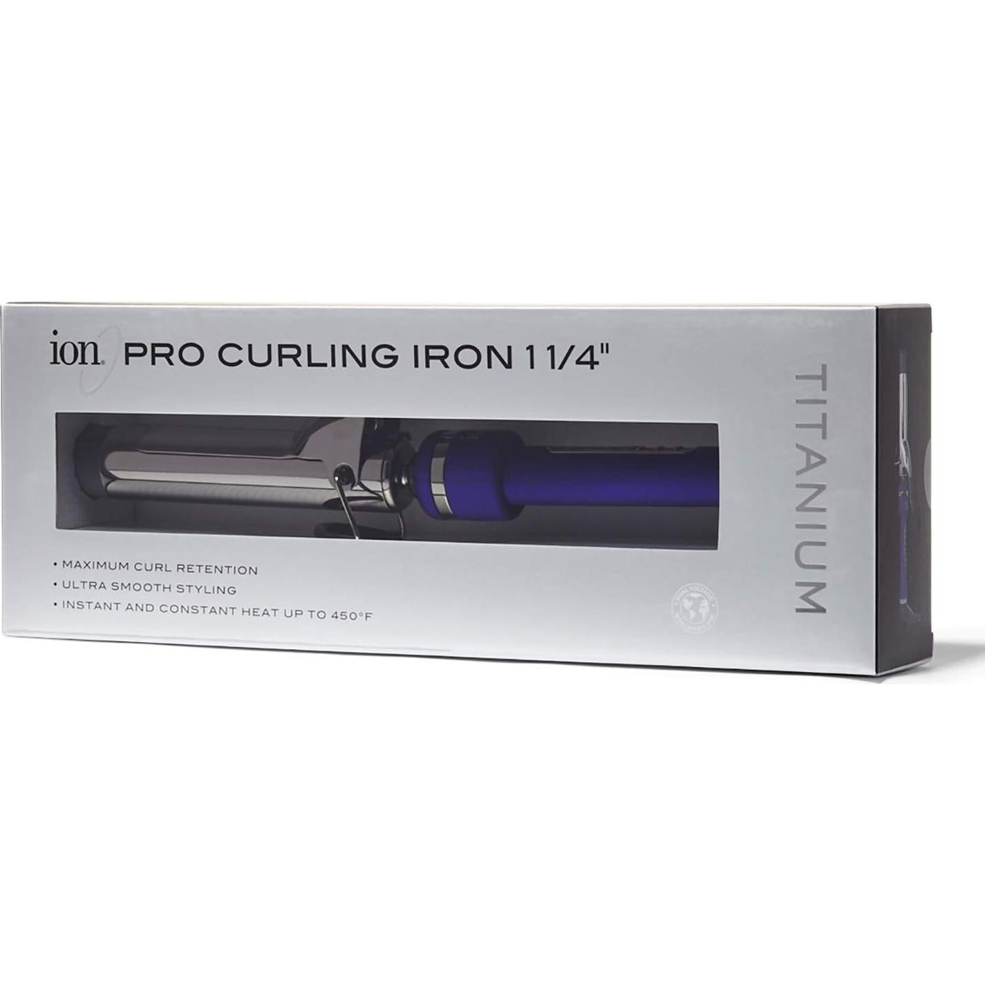 Plancha de Rizar ION de Titanio Pro 3.2 cm, Calor 232°C