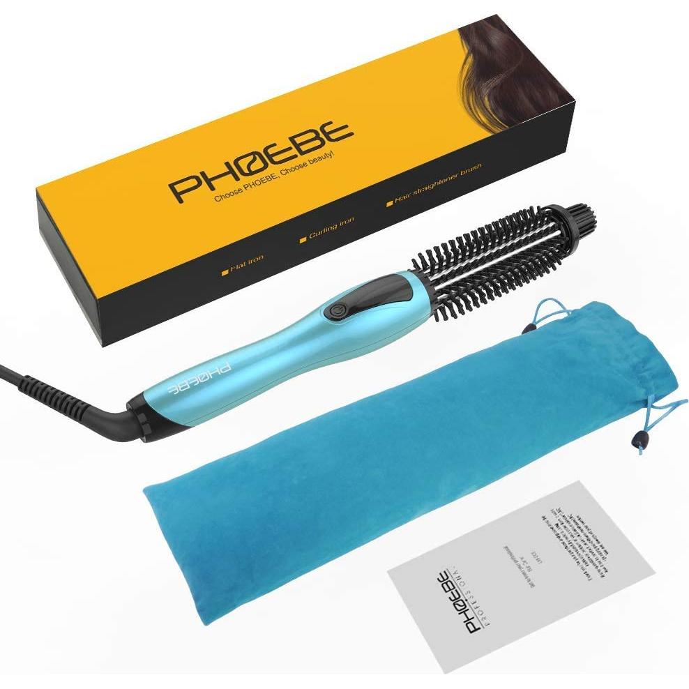 Cepillo de Rizado PHOEBE Cerámico Tourmalina 2.54 cm Doble Voltaje