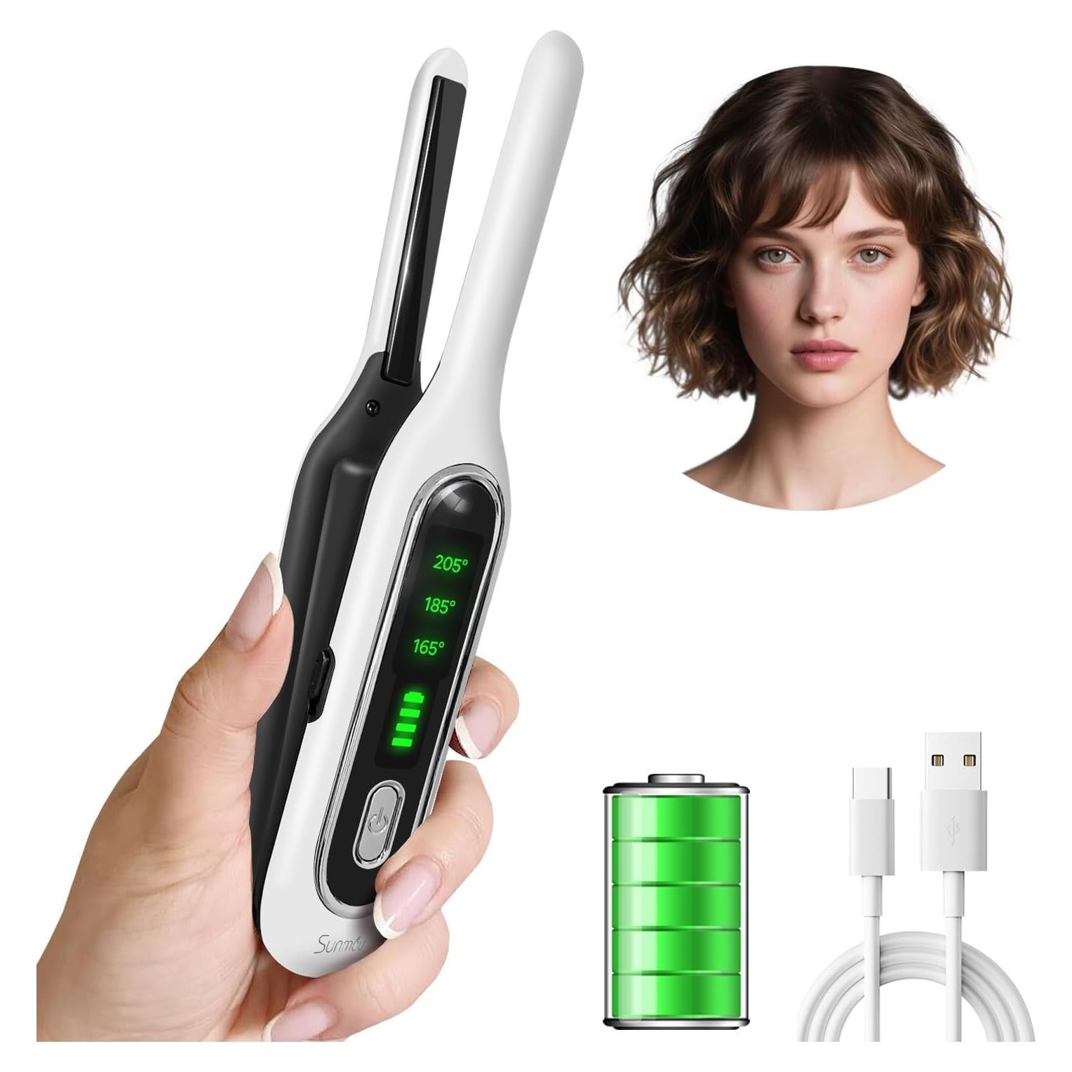 Plancha Mini Inalámbrica Sunmay Voga, 20.5 cm, Doble Voltaje