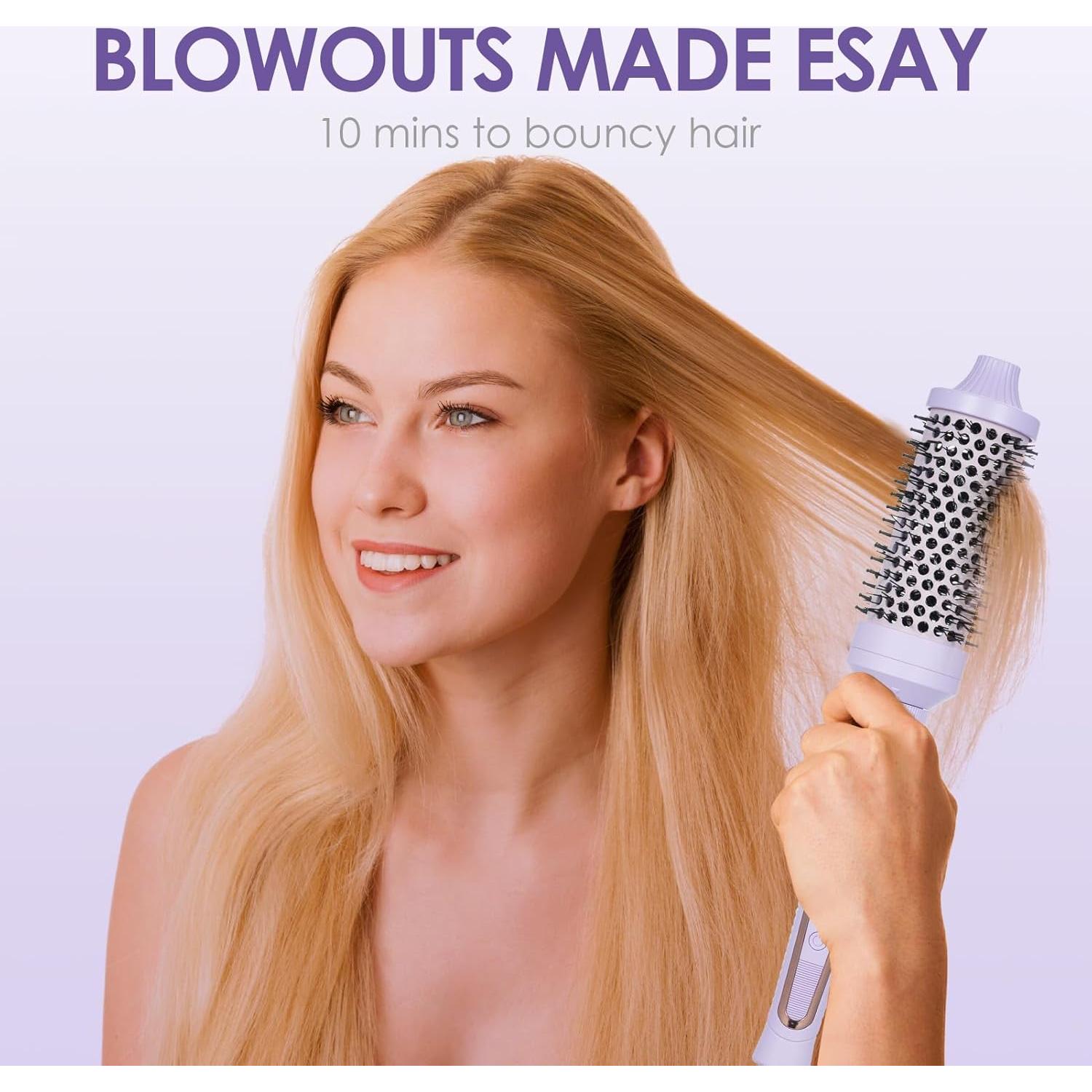 Cepillo Térmico Redondo Sonew 3 en 1 con 3 Cabezas Desmontables