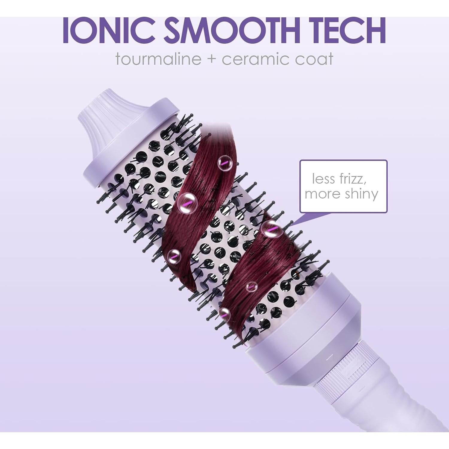 Cepillo Térmico Redondo Sonew 3 en 1 con 3 Cabezas Desmontables