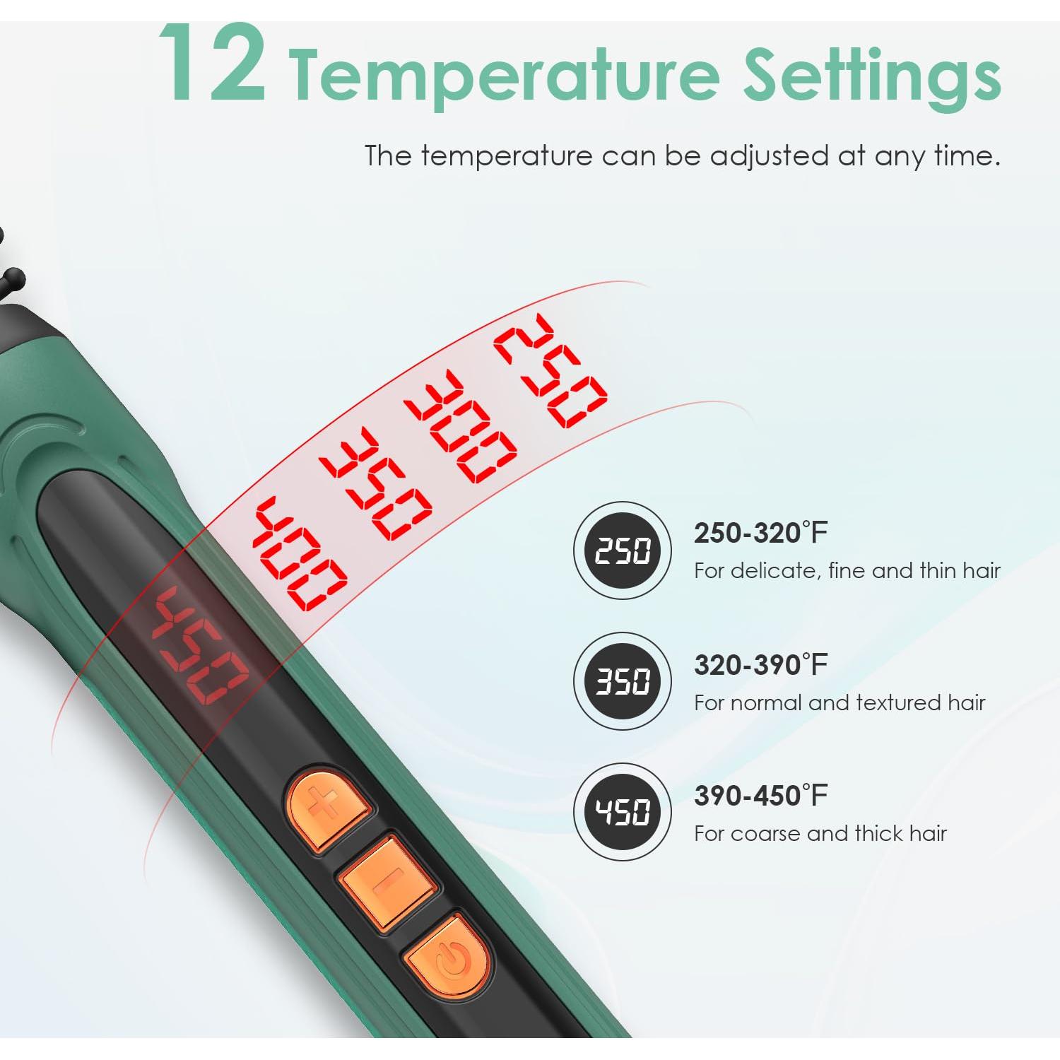 Cepillo Redondo Calentado BANGMENG 0.35" Cerámica Turmalina