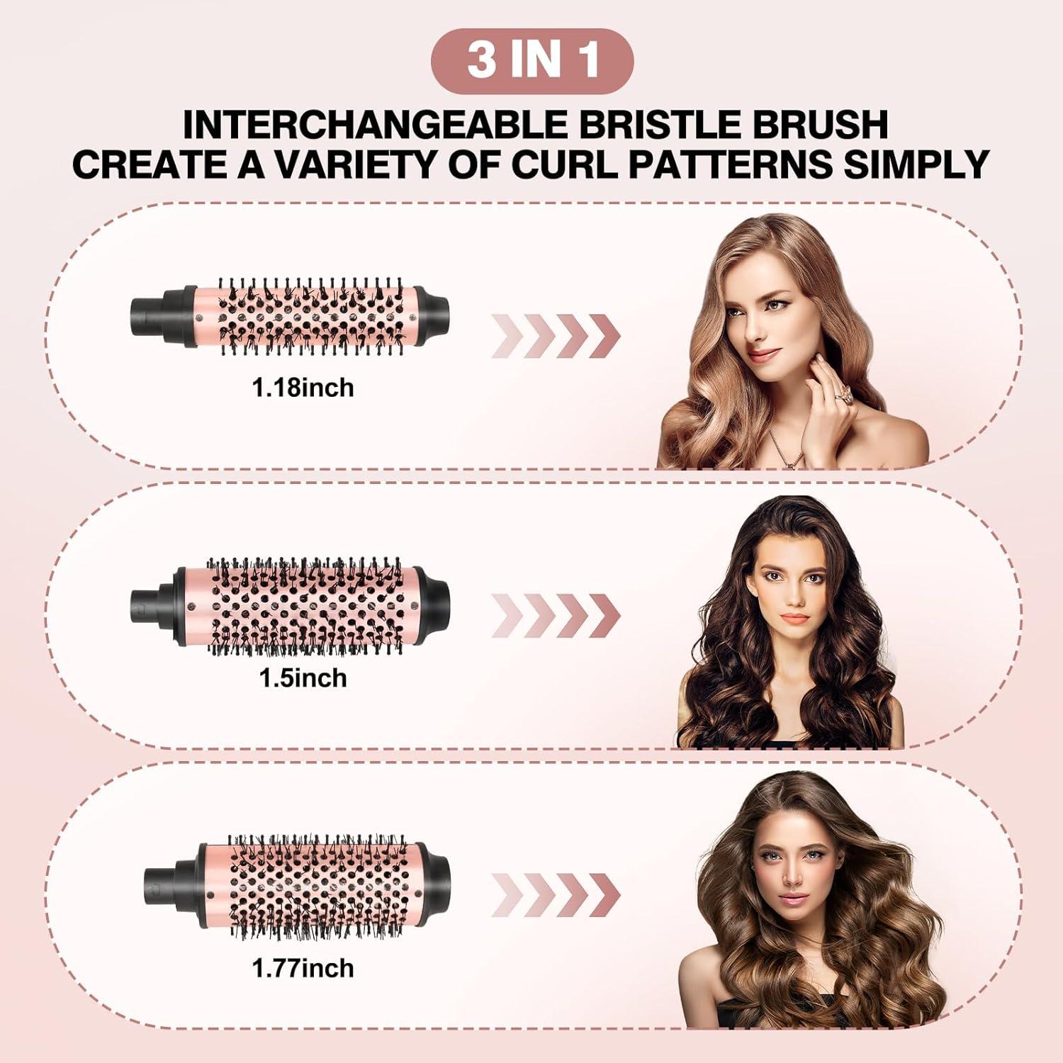 Juego de Cepillos Térmicos Wenzhou Suhe 3-en-1 con Barriles Intercambiables