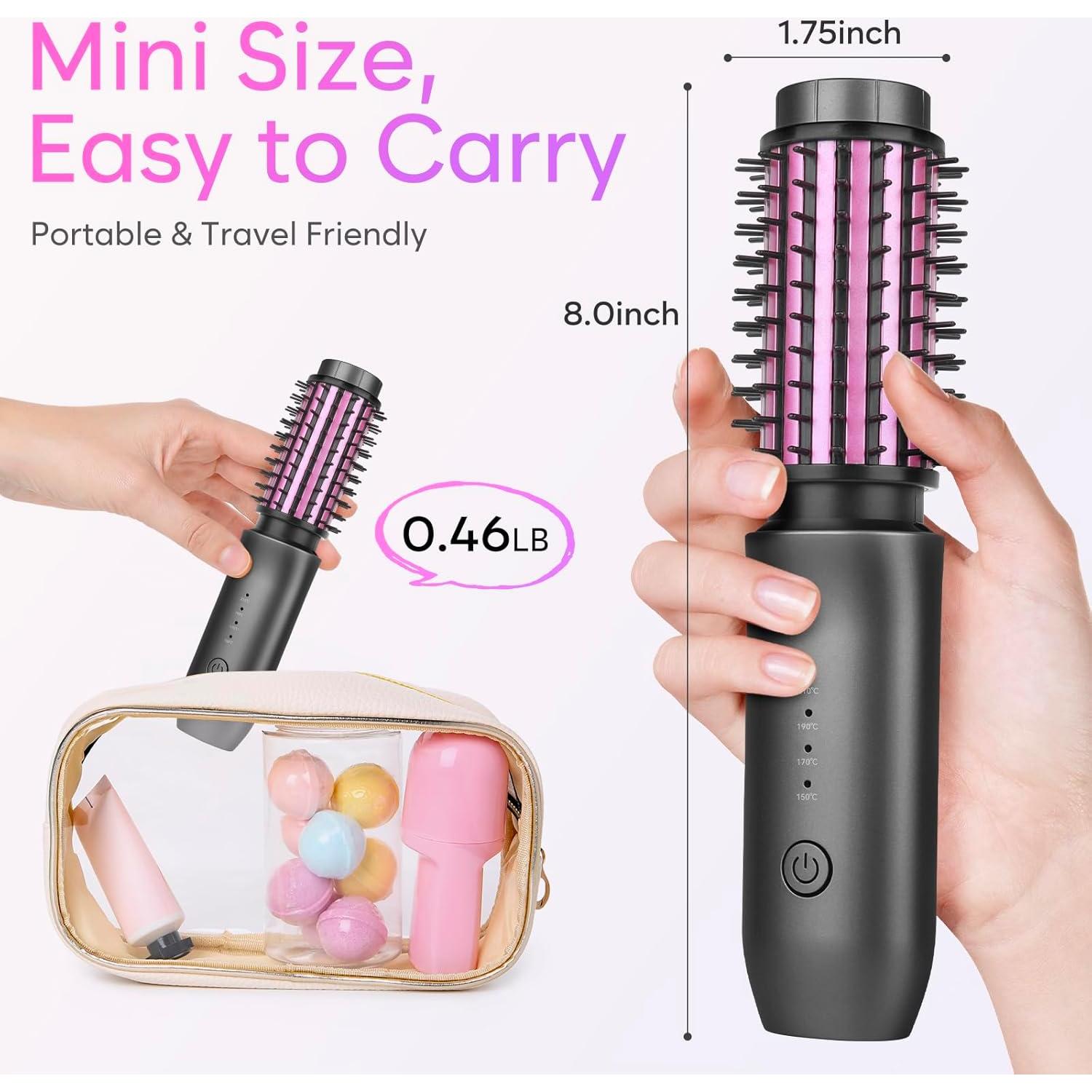 Cepillo Rizador Inalámbrico iTayga GT-2305 7000mAh Gris