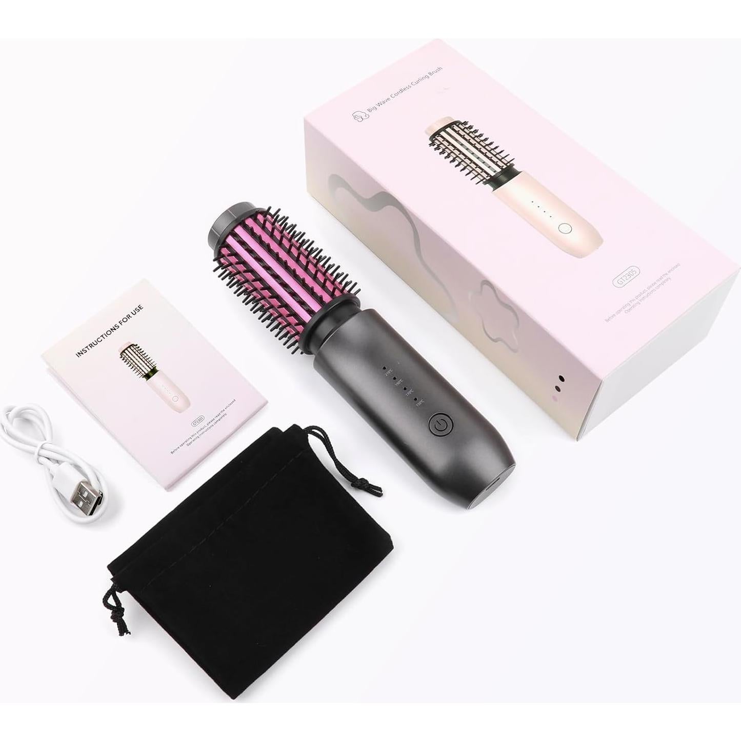 Cepillo Rizador Inalámbrico iTayga GT-2305 7000mAh Gris