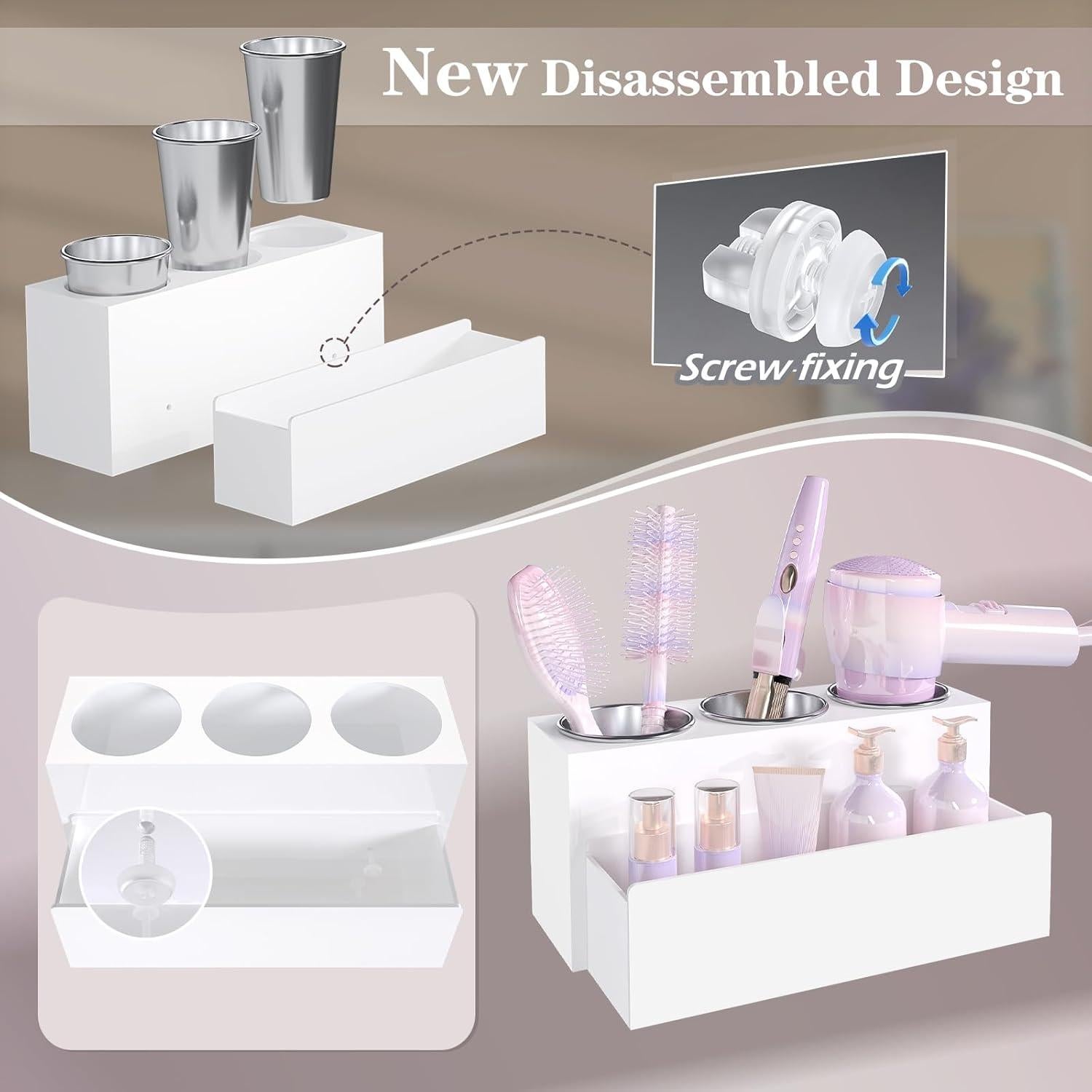 Organizador de Herramientas para el Cabello PITBVO Blanco Mate