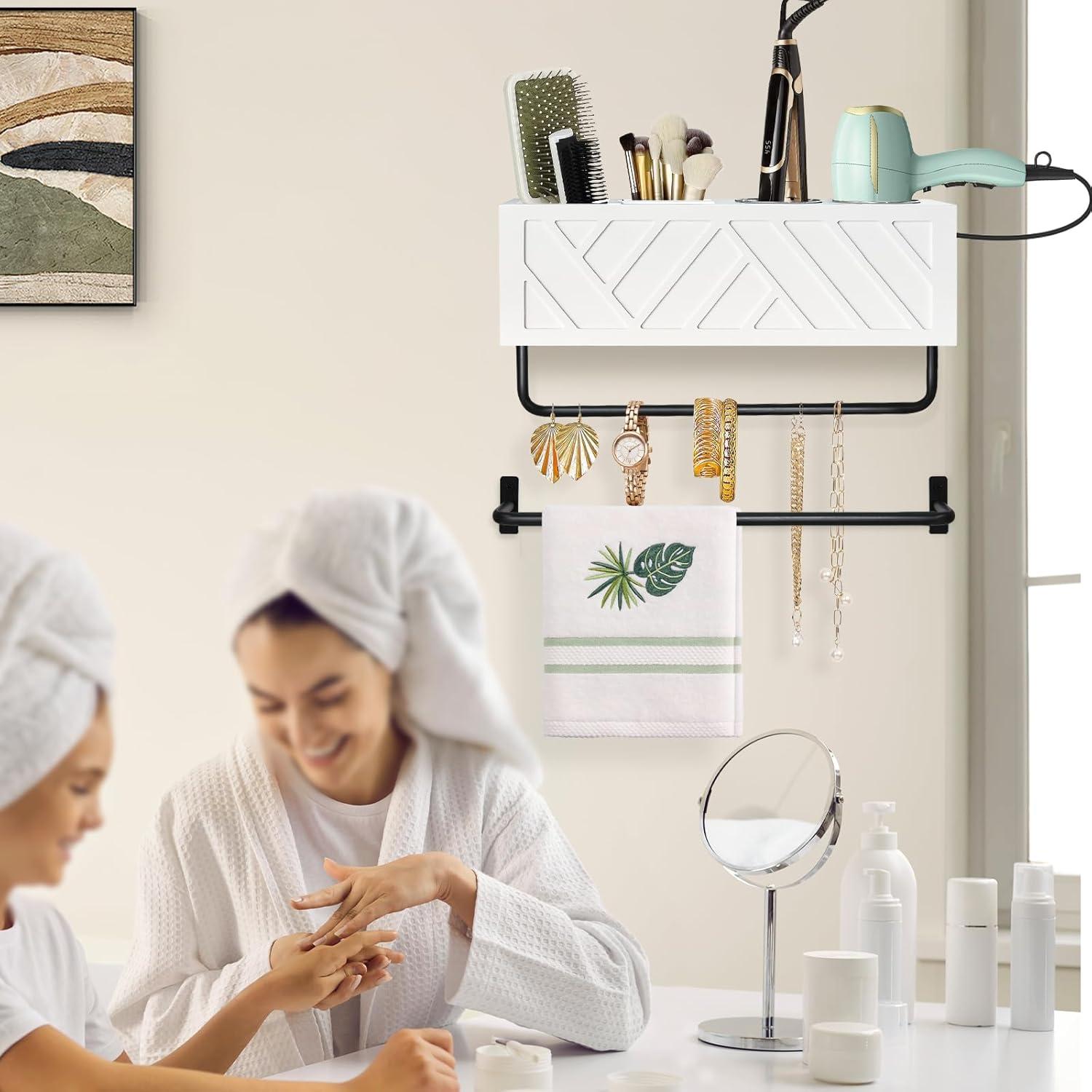 Organizador de Herramientas para el Cabello Jorkol Blanco con 2 Barras