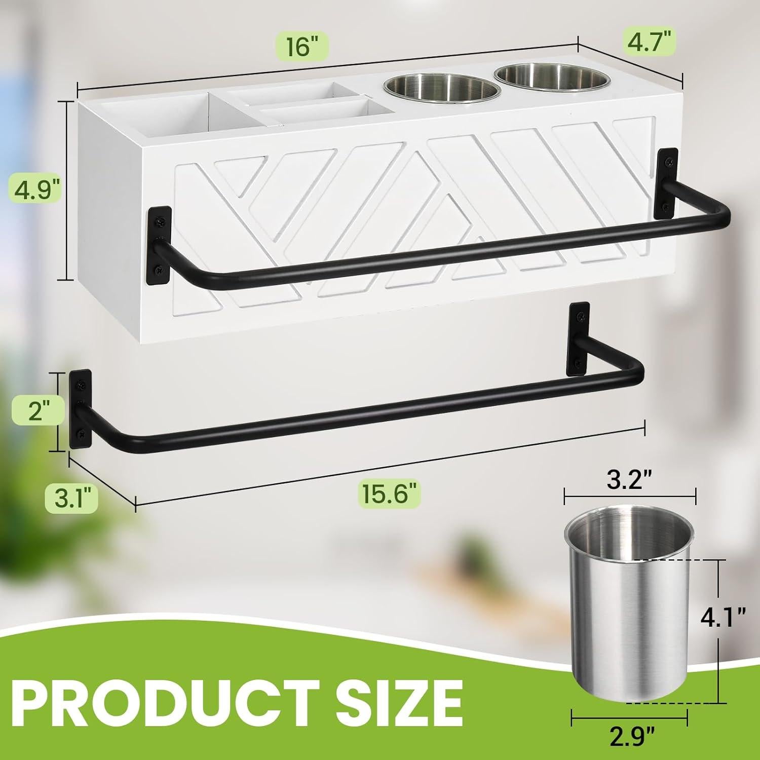 Organizador de Herramientas para el Cabello Jorkol Blanco con 2 Barras