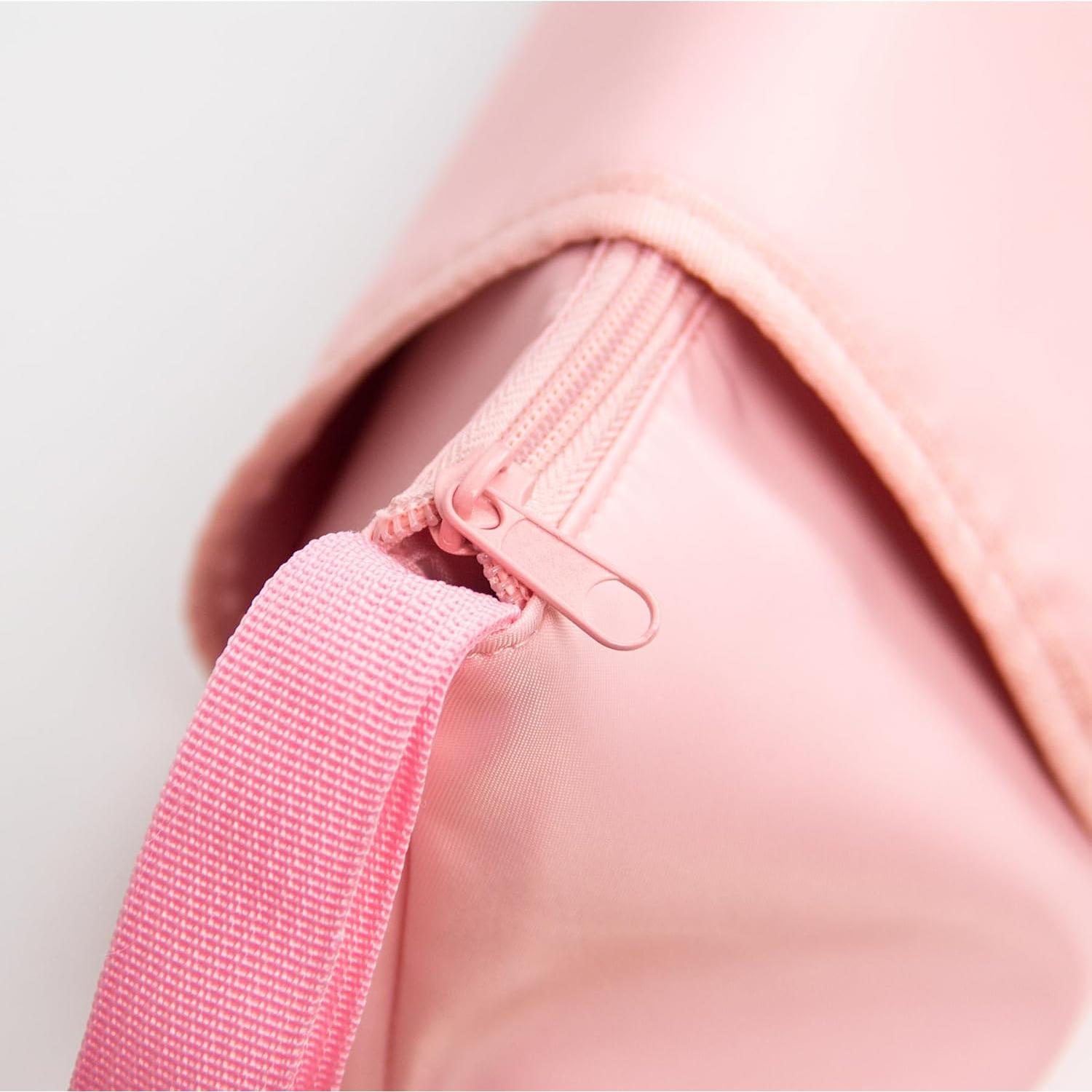 Bolsa de Viaje Angenil para Herramientas de Pelo Rosa 2 en 1